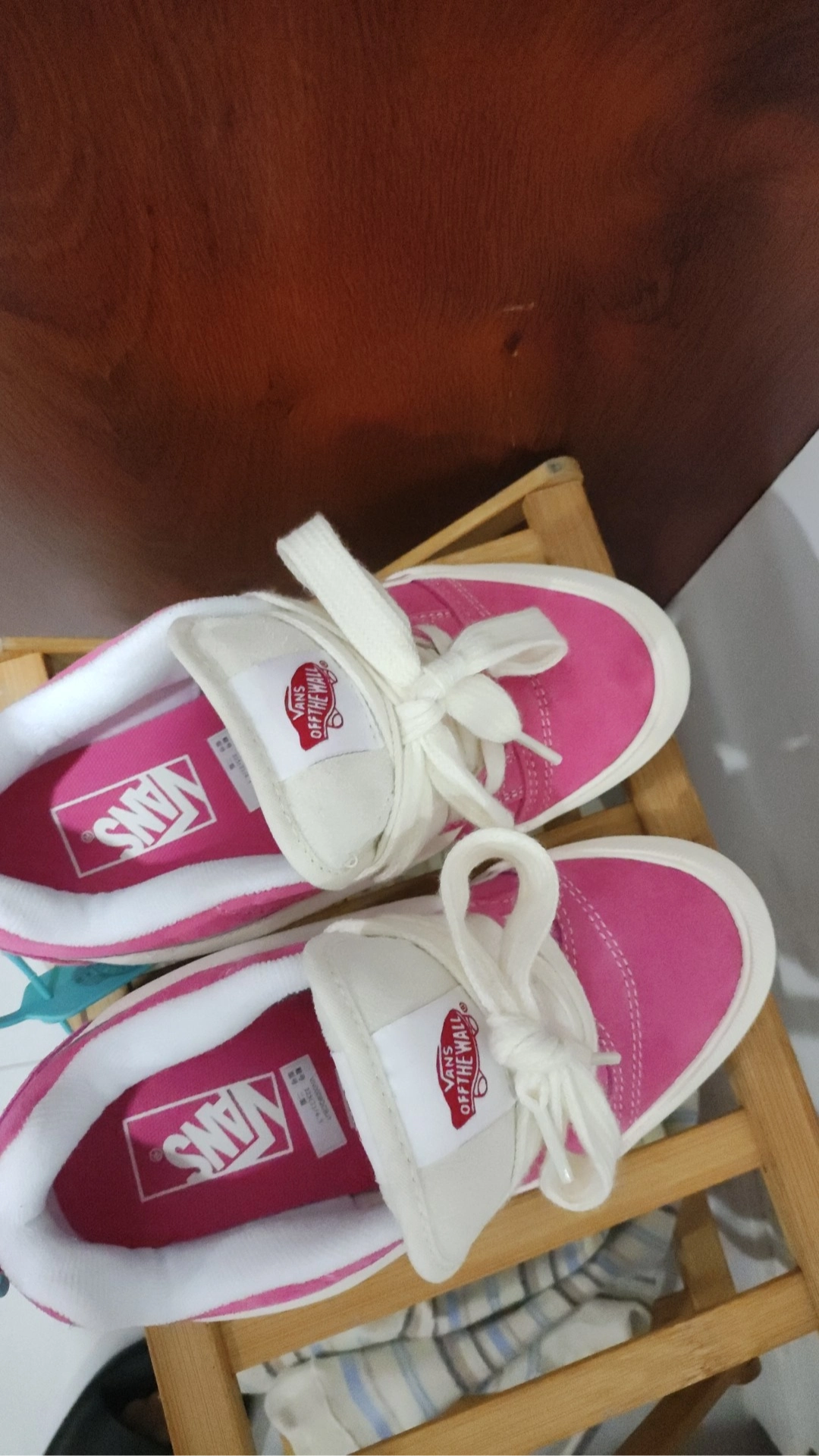 custom review-Vans Knu Skool Устойчивые к истиранию низкие скейтбордические кроссовки унисекс розовые