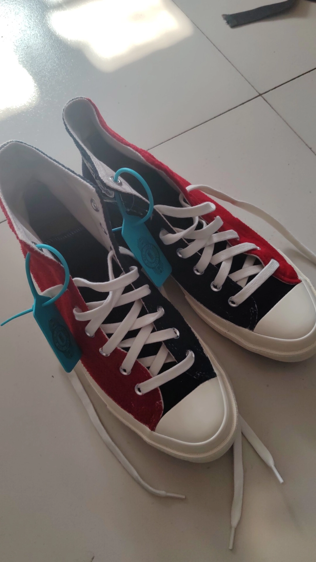 custom review-Converse Chuck 70 Renew ChuckTaylor All Star High Upcycled Fleece MID Топ Кеды Унисекс Красный синий