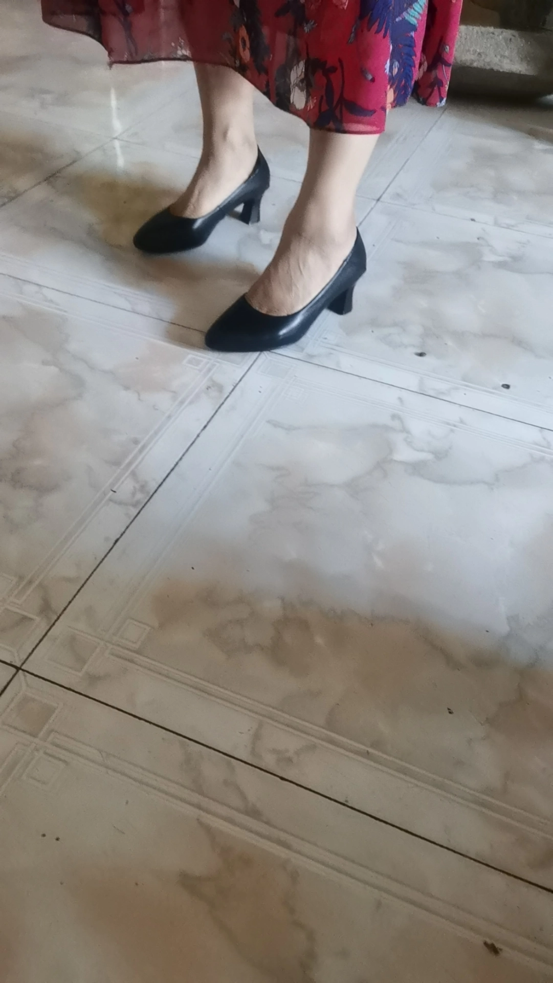 custom review-QIANGREN 3515 Женская профессиональная рабочая обувь черная с заостренным носком на высоком каблуке