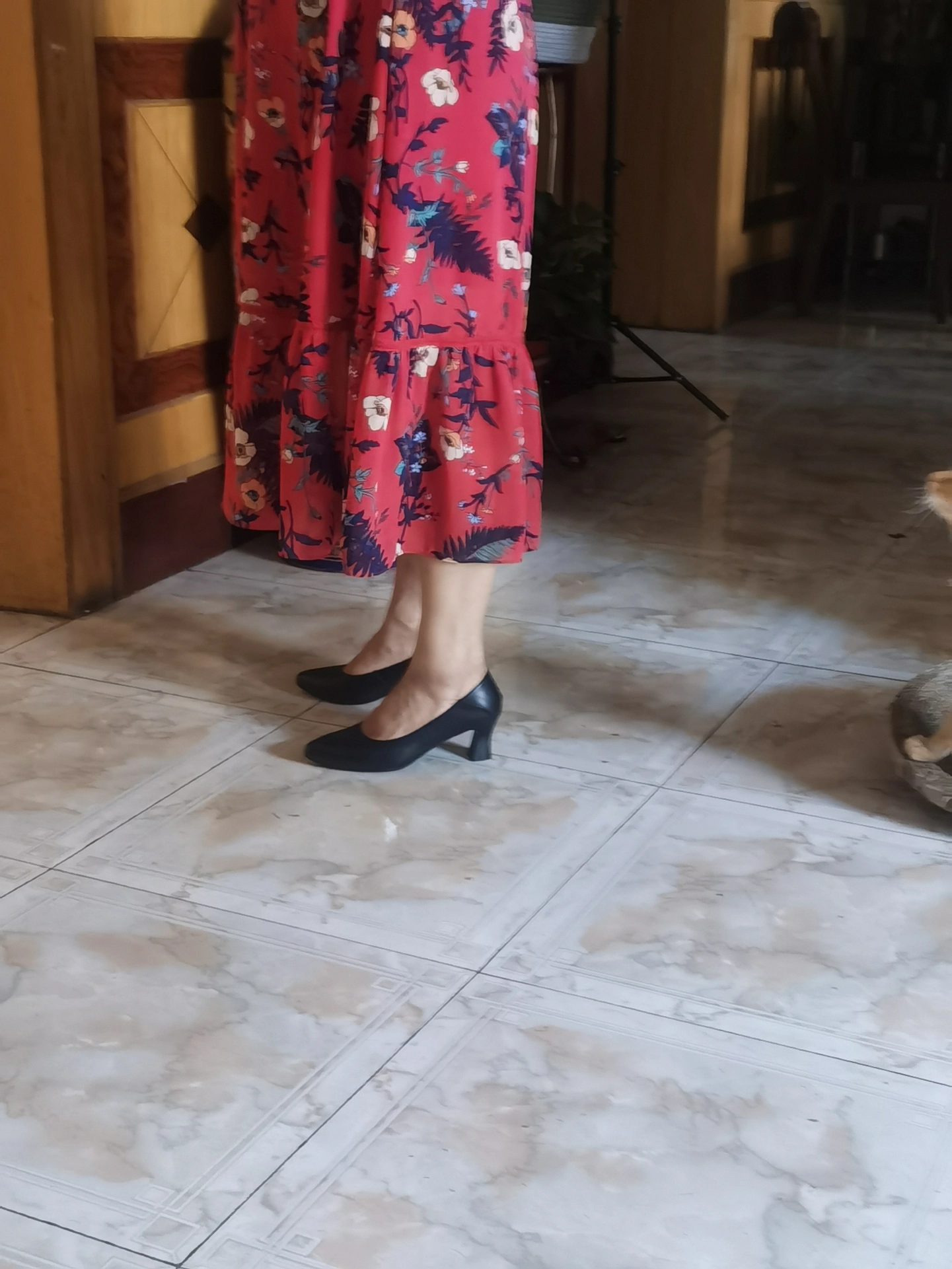 custom review-QIANGREN 3515 Женская профессиональная рабочая обувь черная с заостренным носком на высоком каблуке