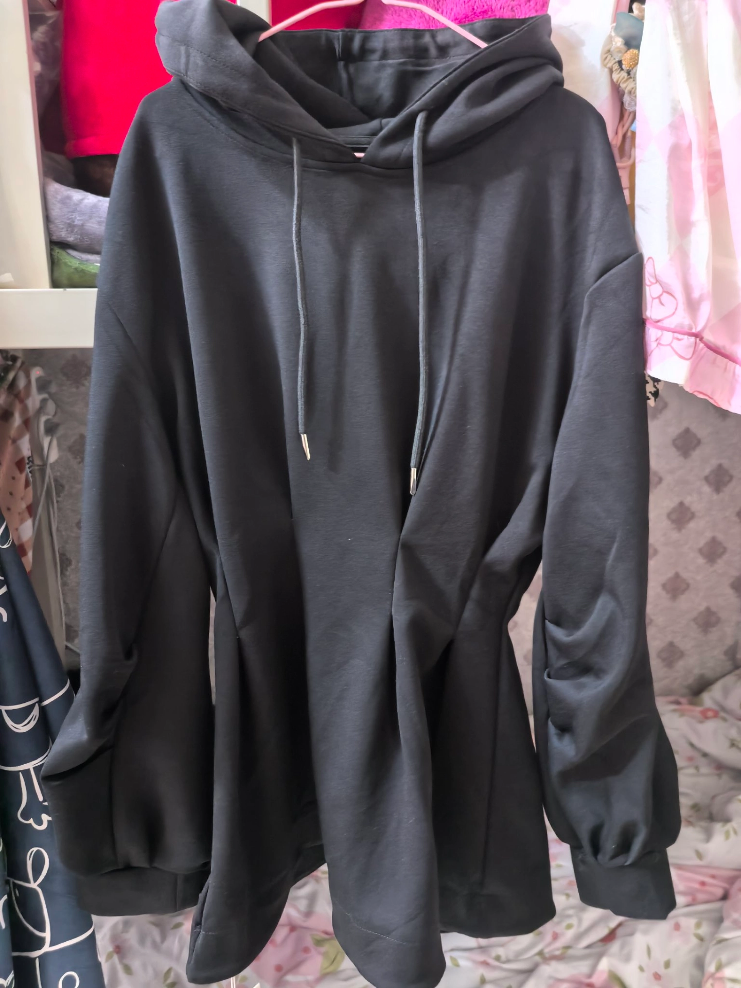custom review-LEMON FAIRY Длинное платье с длинными рукавами женское черное