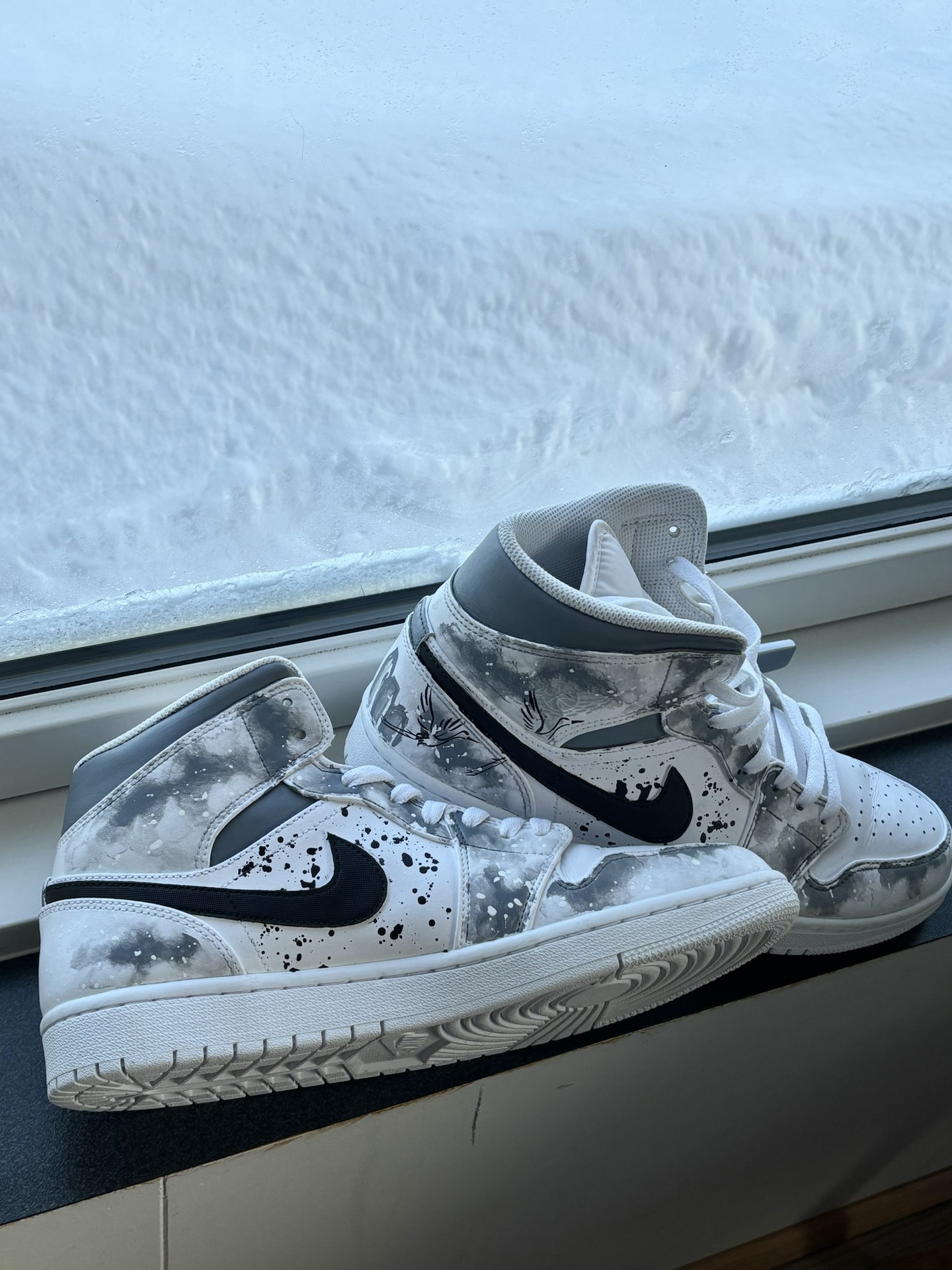 中国风水墨丹青aj与雪地绝配❄️