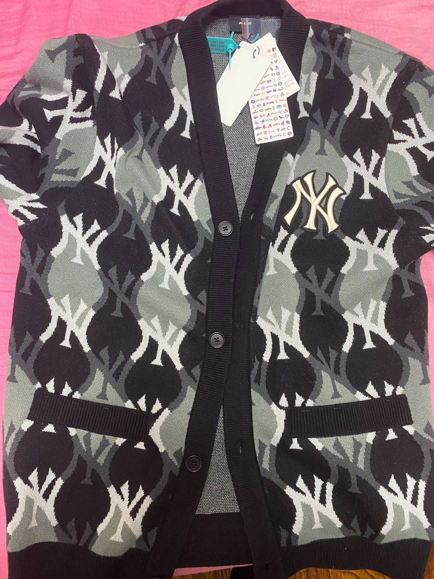 custom review-MLB Old Flower Черный Унисекс Кашемировые Свитера