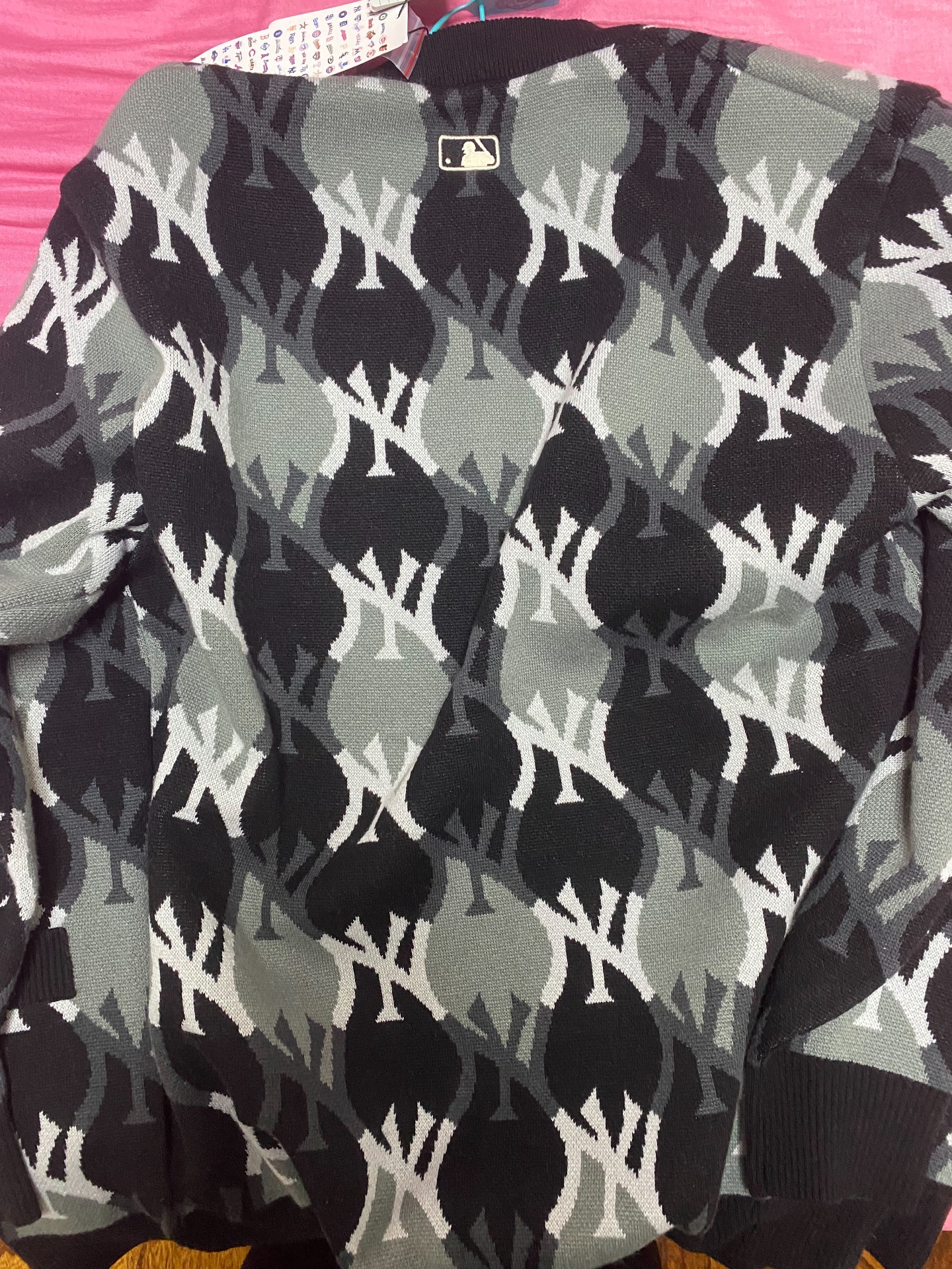 custom review-MLB Old Flower Черный Унисекс Кашемировые Свитера