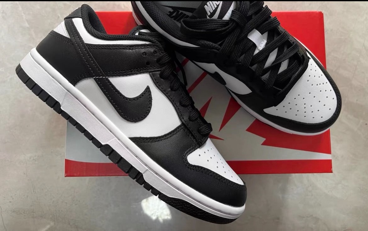 custom review-nike Dunk 'Черный' Противоскользящий амортизация легкий амортизация низкий топ детские скейтбординг черный белый