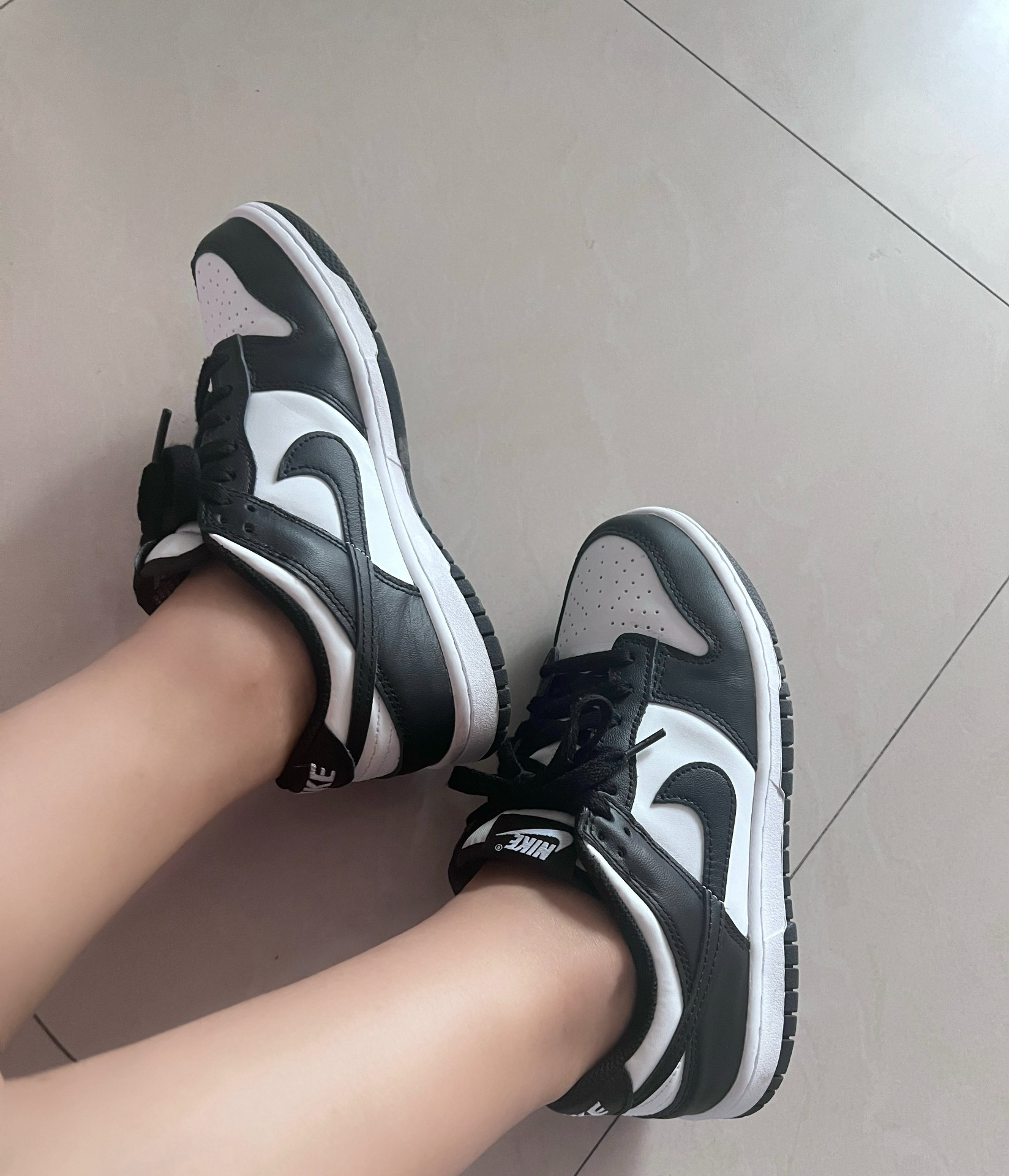 custom review-nike Dunk 'Черный' Противоскользящий амортизация легкий амортизация низкий топ детские скейтбординг черный белый