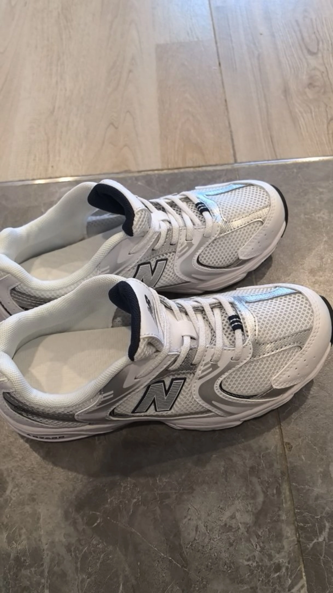 custom review-New Balance NB 530 Устойчивые к истиранию низкие беговые кроссовки Черный Белый для детей