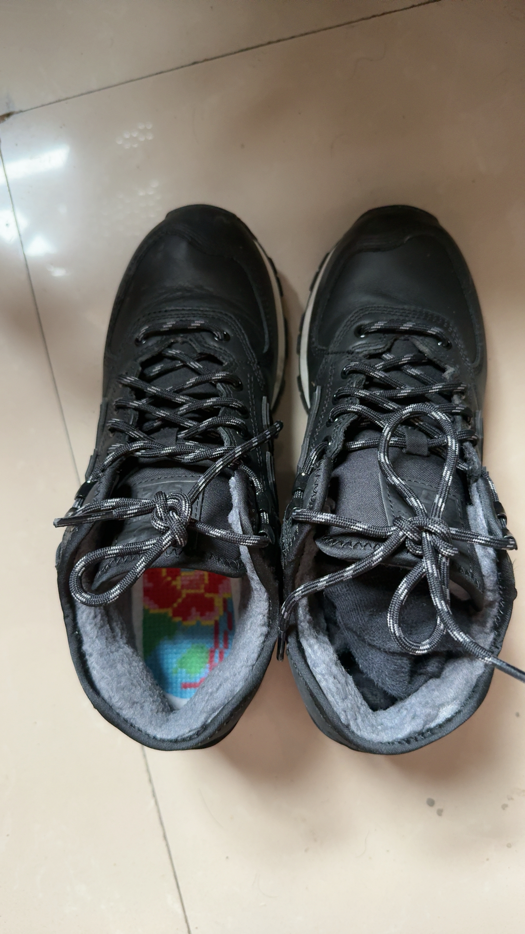 custom review-New Balance NB 574 Противоскользящий Устойчивый к истиранию MID Топ Повседневный Городской Коммутирование Беговые кроссовки Унисекс Черный