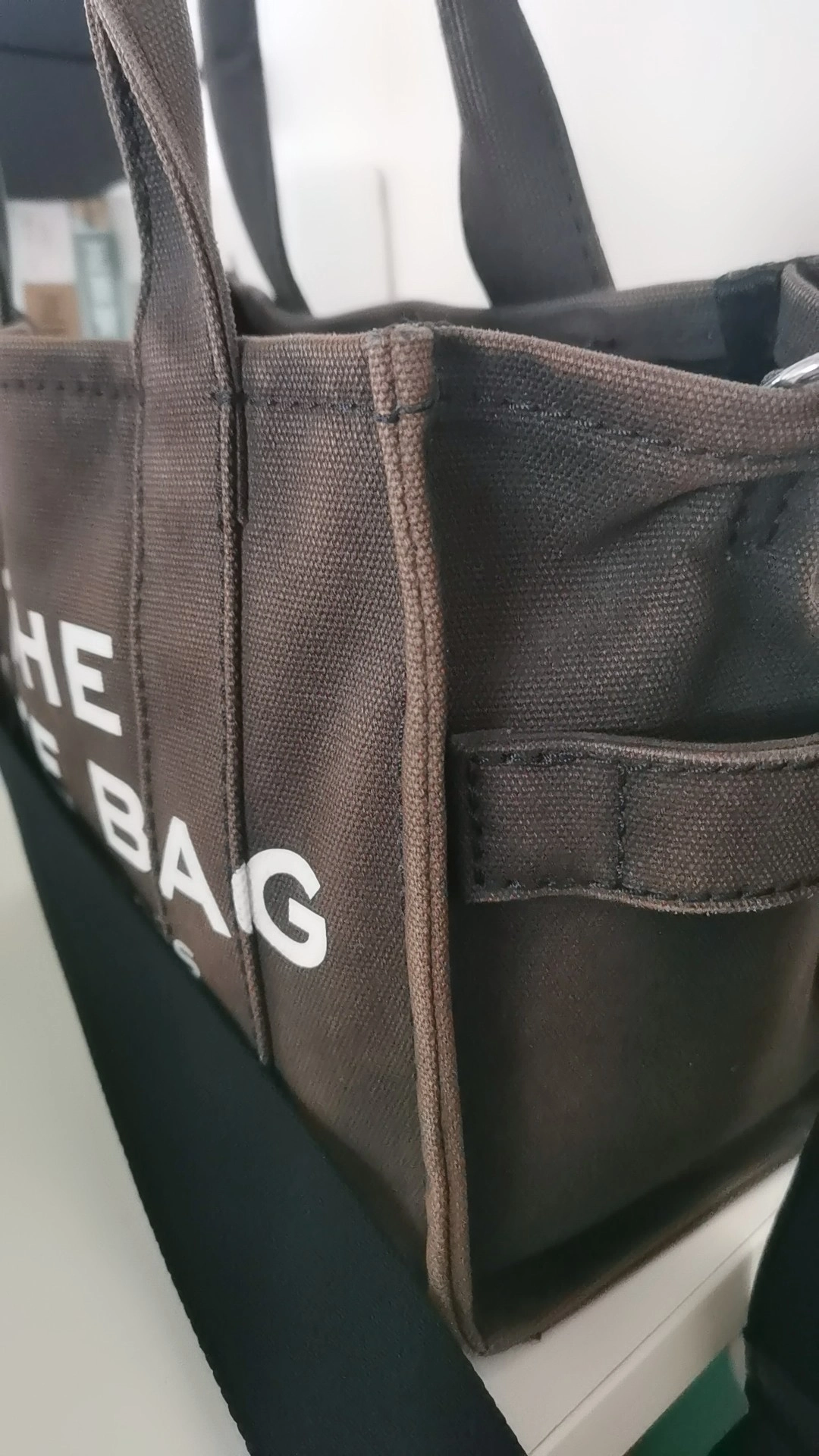 custom review-MARC JACOBS Холст Тоут Сумка Сумка для покупок Холст Сумка Сумка через плечо Мини Сумка Женская Черная