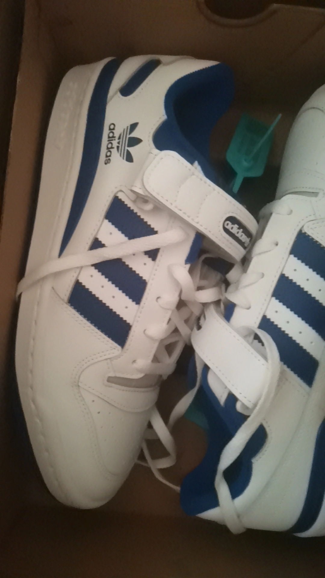 custom review-Adidas Originals FORUM Low Топ Скейтборд Кроссовки Унисекс Синий Белый