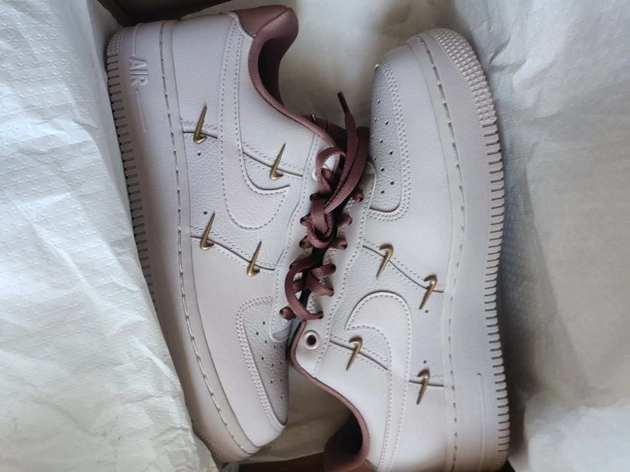 custom review-Nike Air Force 1 Low Топ Скейтборд Кроссовки Женские Белые Красные