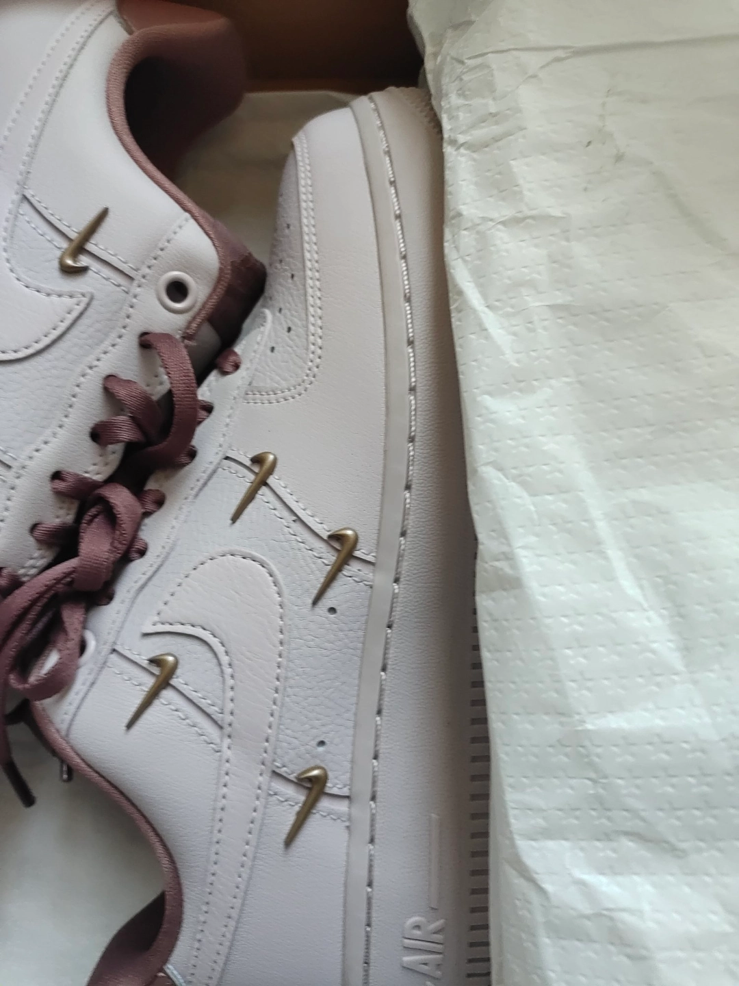 custom review-Nike Air Force 1 Low Топ Скейтборд Кроссовки Женские Белые Красные