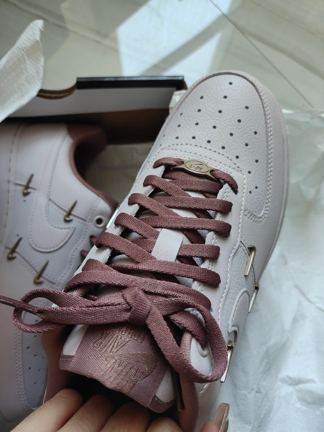 custom review-Nike Air Force 1 Low Топ Скейтборд Кроссовки Женские Белые Красные