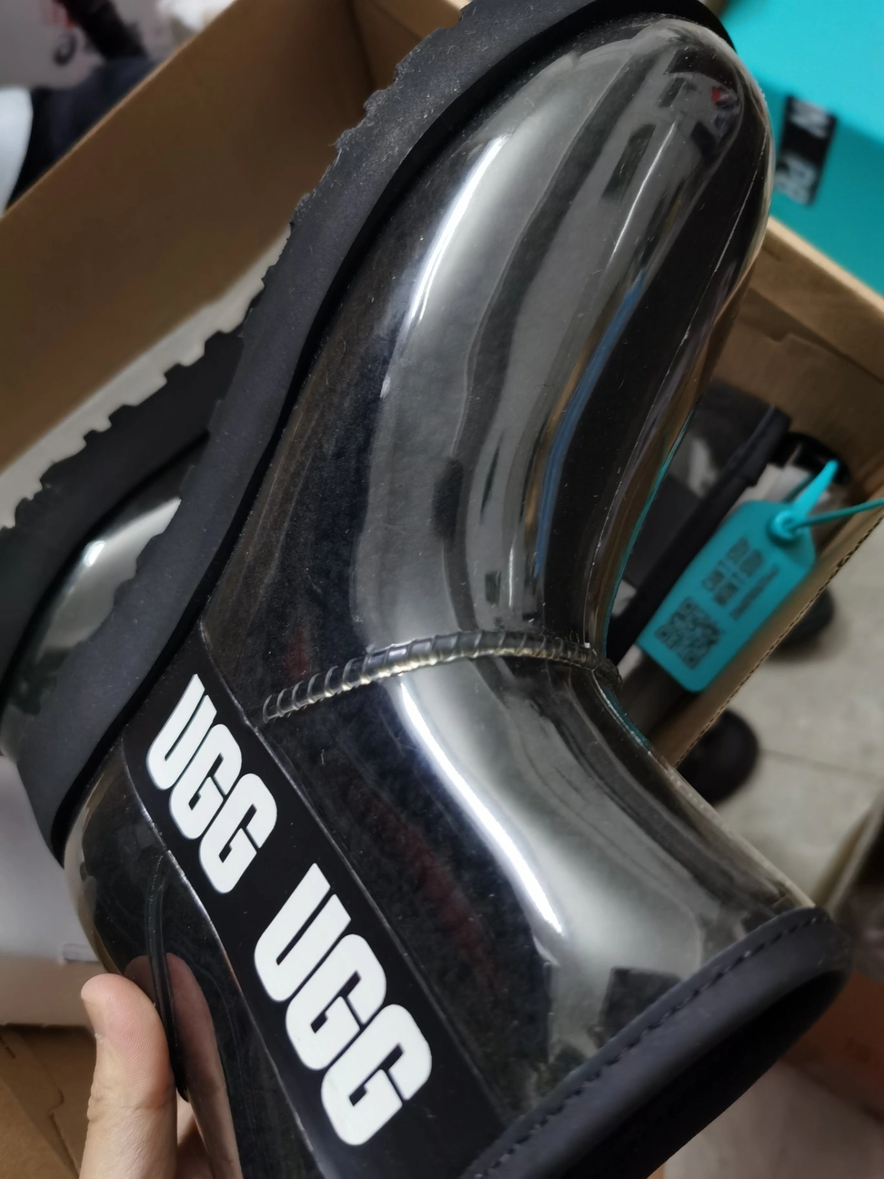 custom review-UGG CLASSIC CLEAR MINI Термостойкие Короткие Снежные Ботинки Женские Черные