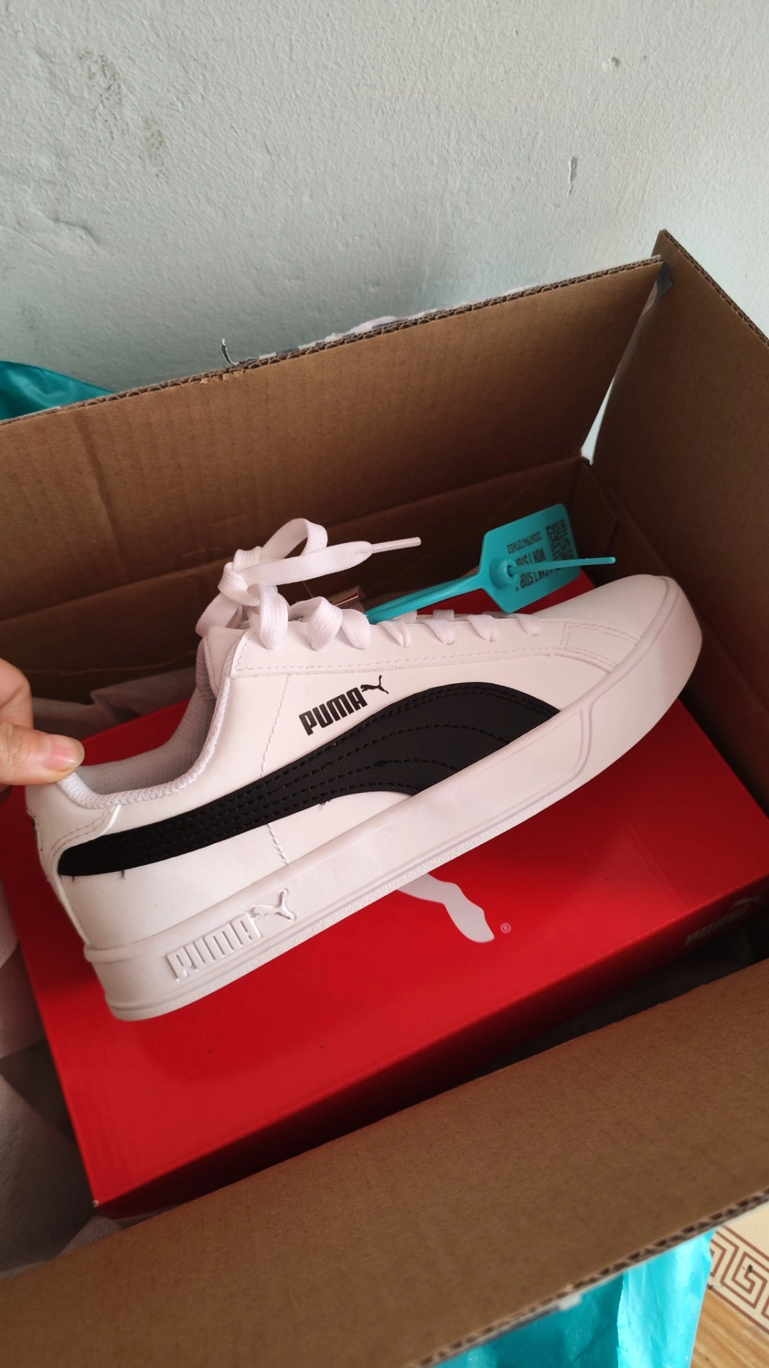custom review-PUMA Smash Vulc Классический Покрытие устойчивое к истиранию Сбалансированный Легкий Низкий топ Кроссовки для скейтбординга Унисекс Белый Черный