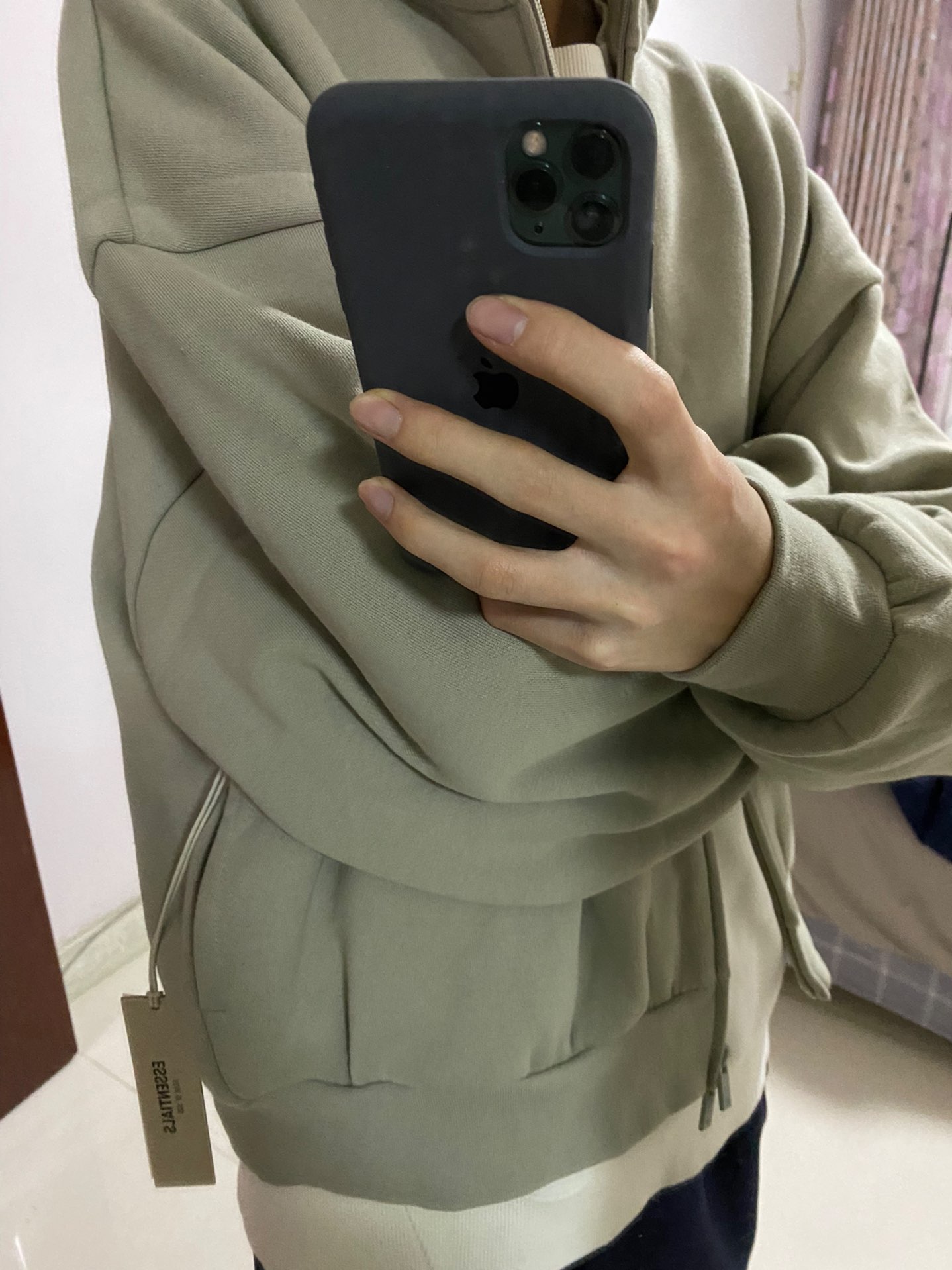 custom review-Fear Of God Essentials Куртка Женская Цвет Даффи Серый
