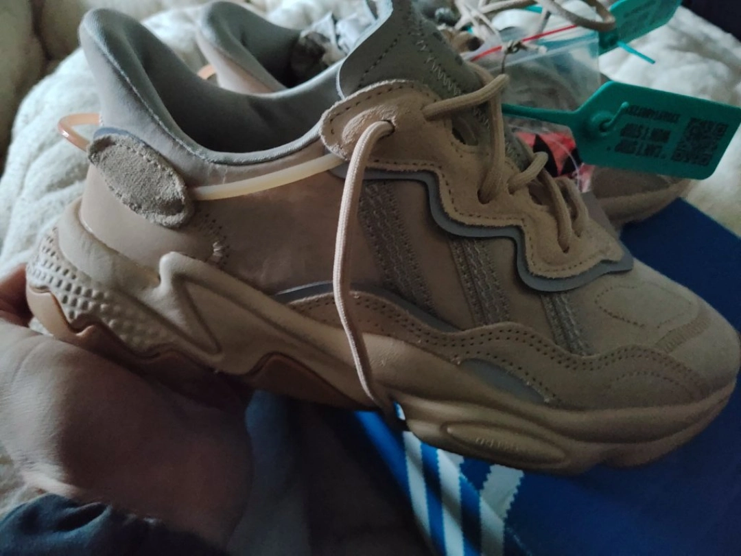 custom review-Adidas Originals Ozweego Бледный Телесный Нескользящий Легкий Низкий Топ Повседневная Обувь Унисекс Коричневый