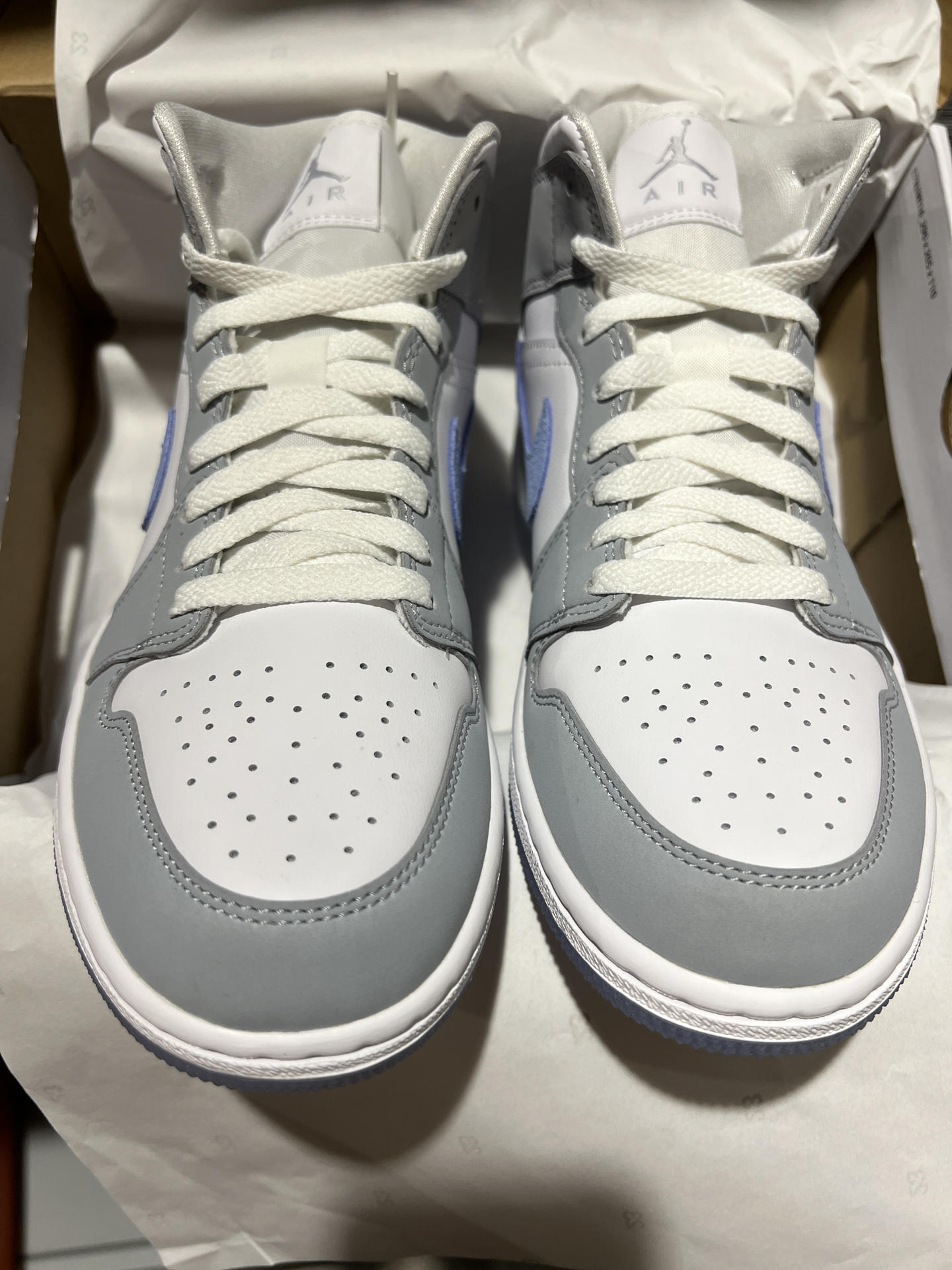 aj1 jordan mid 冰蓝小dior