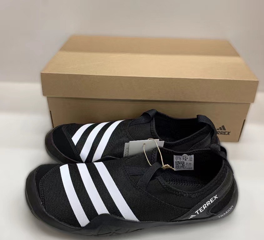 custom review-Adidas Terre Дышащий TRACTION Низкий Топ Походная обувь Унисекс Черный Белый
