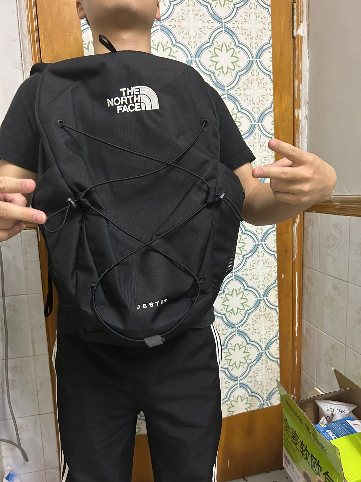 custom review-The North Face 28L Outdoor Backpack Bag Polyester Black The North Face 28L Outdoor Рюкзак Сумка Полиэстер Черный