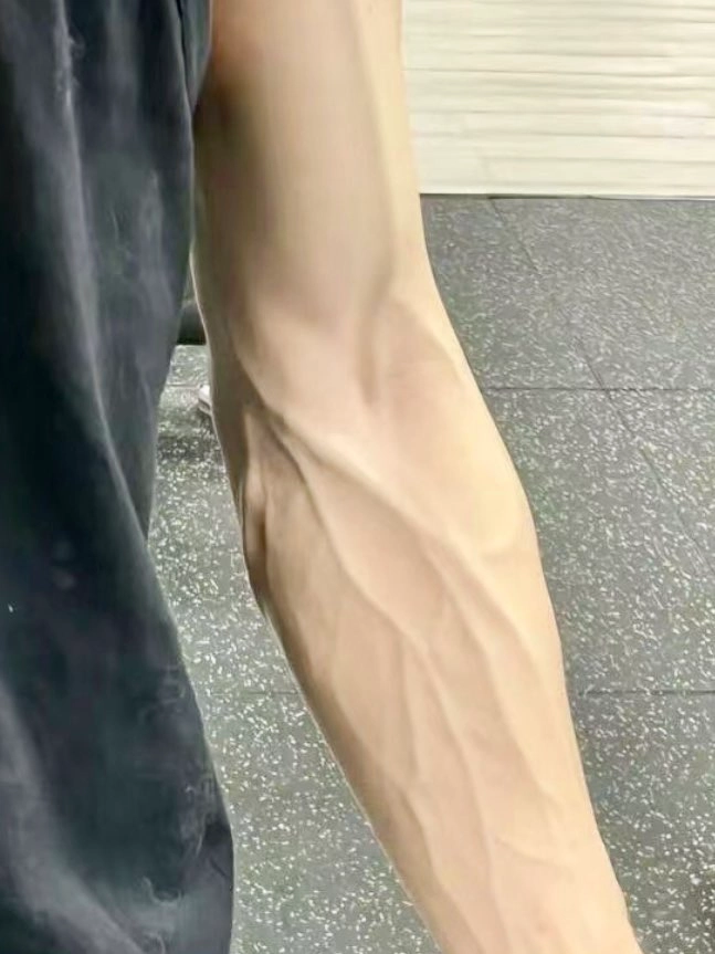 健身男胳膊是这样的嘛