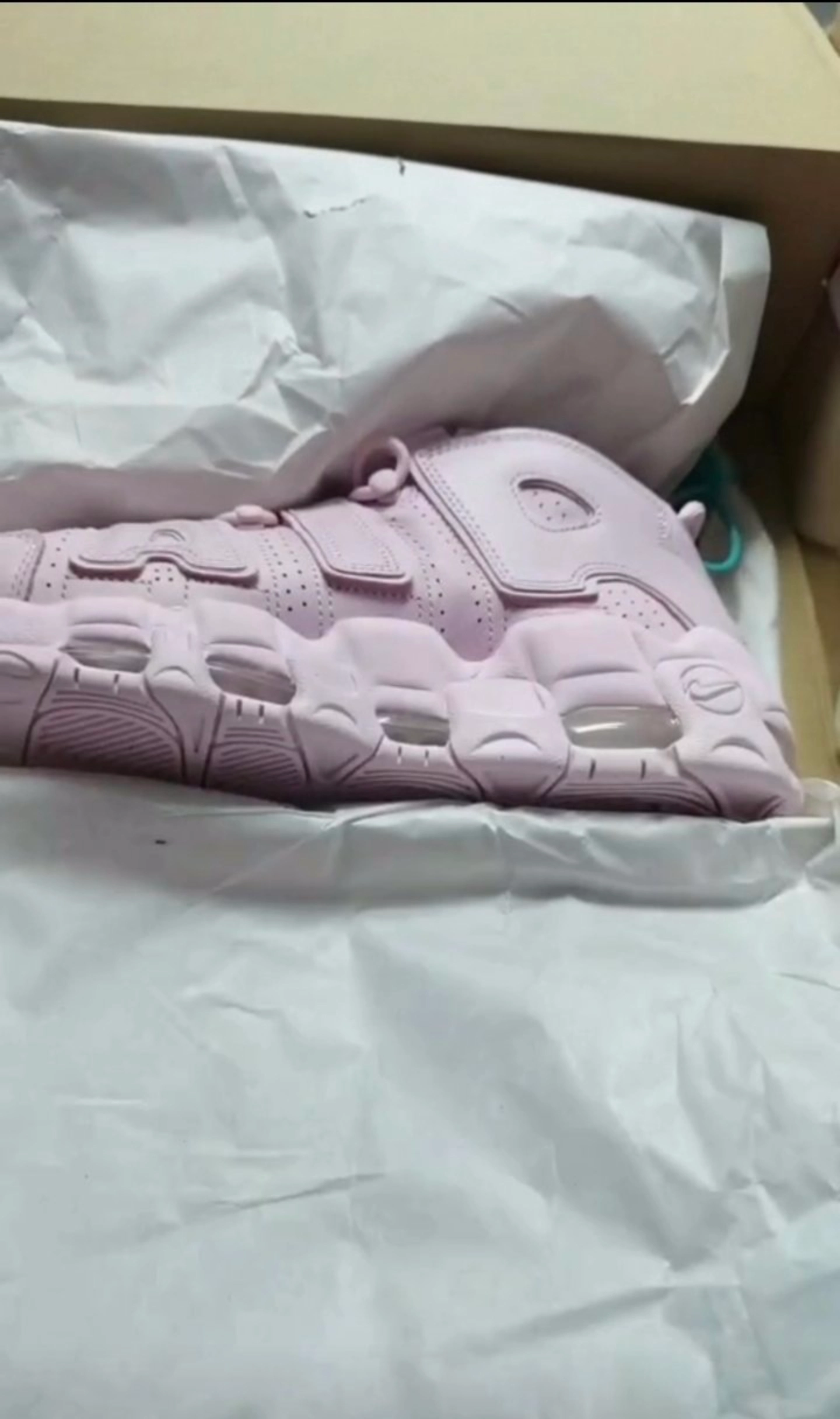 custom review-Nike Air More Uptempo High Топ Винтажные Баскетбольные Кроссовки Женские Розовые