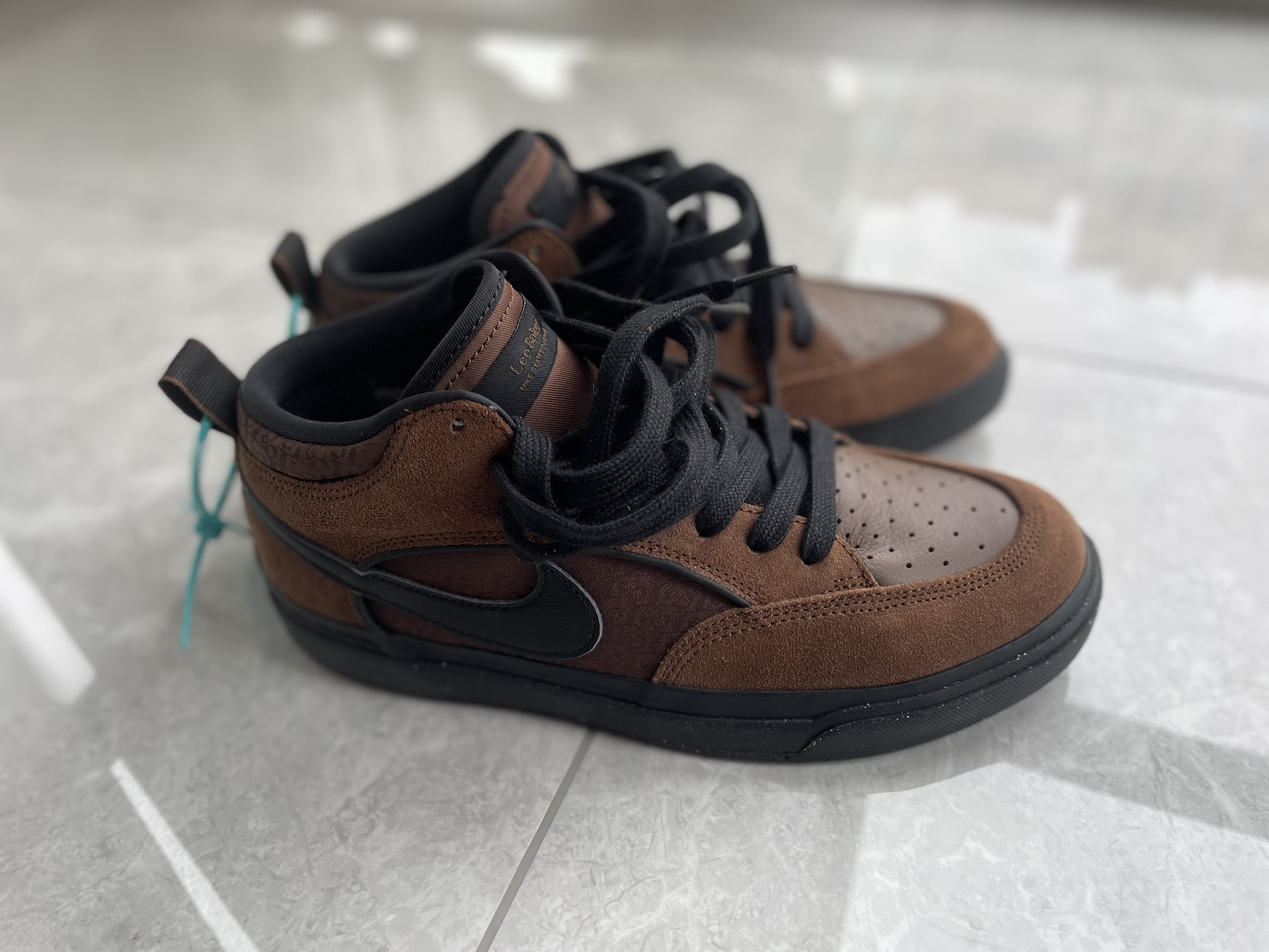 custom review-Nike SB React Leo 'Cacao Wow' Low Топ Скейтборд Кроссовки Унисекс Коричневый