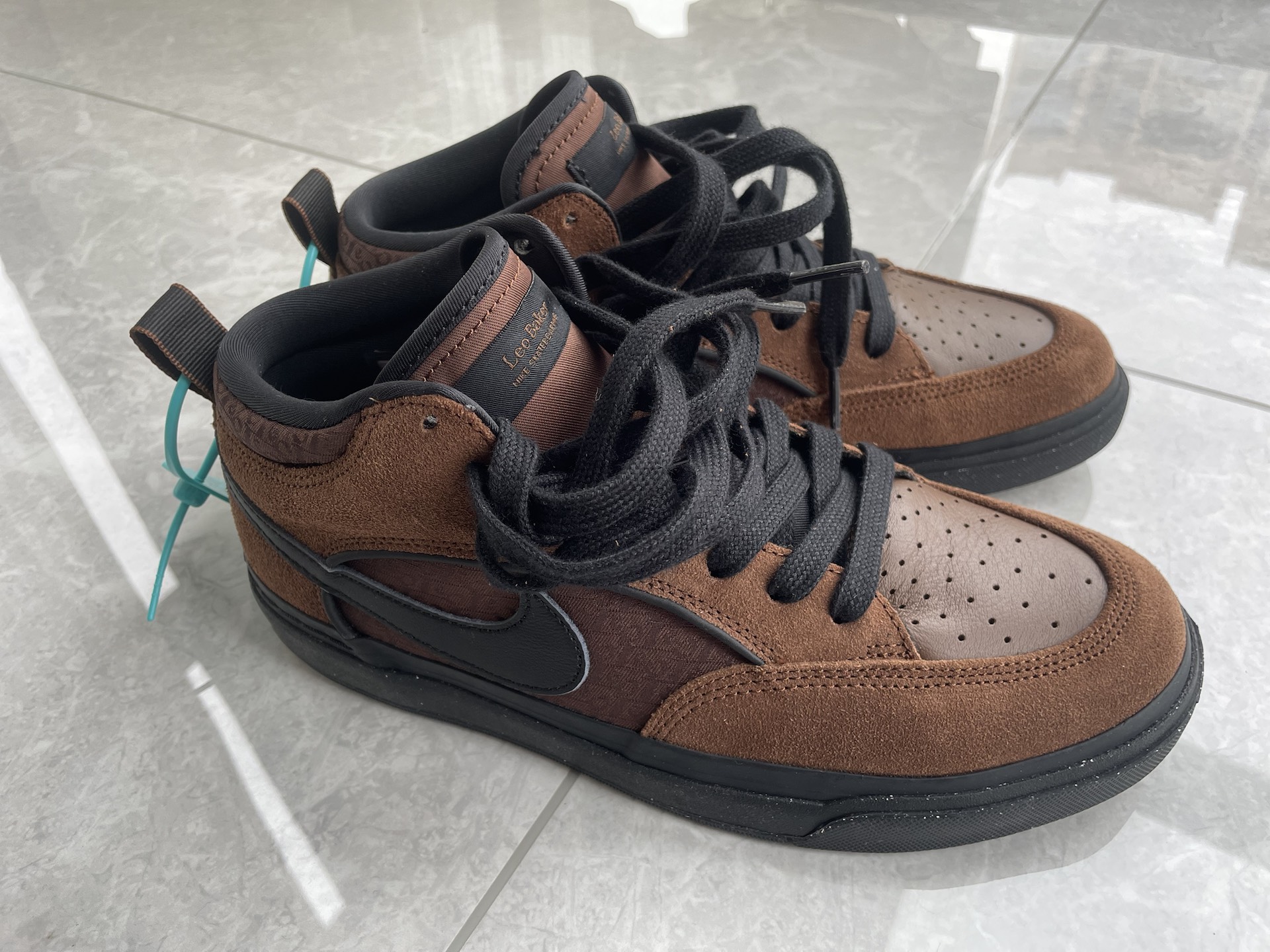 custom review-Nike SB React Leo 'Cacao Wow' Low Топ Скейтборд Кроссовки Унисекс Коричневый