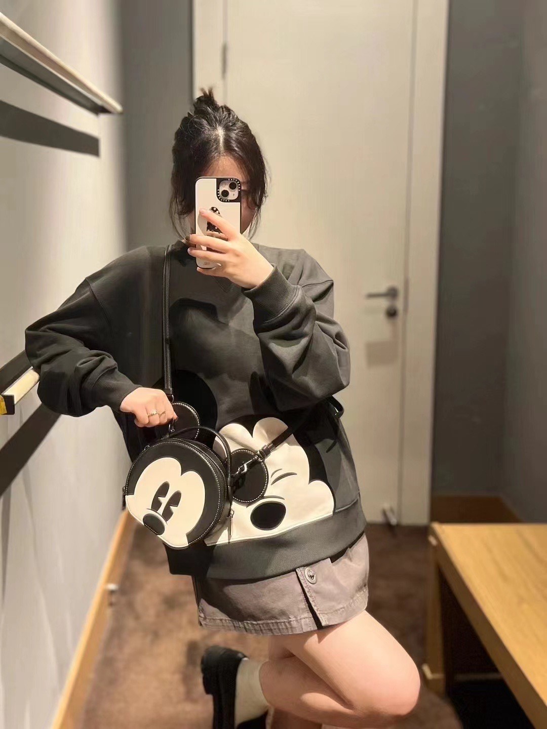 5cm; coach蔻驰 x disney/迪士尼 fw23 米奇印花圆领卫衣 男款