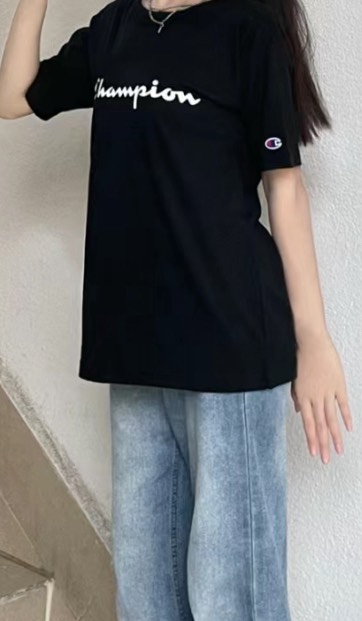 custom review-Champion T-Shirt US Version Unisex Black Чемпион T-Shirt США Унисекс Черный