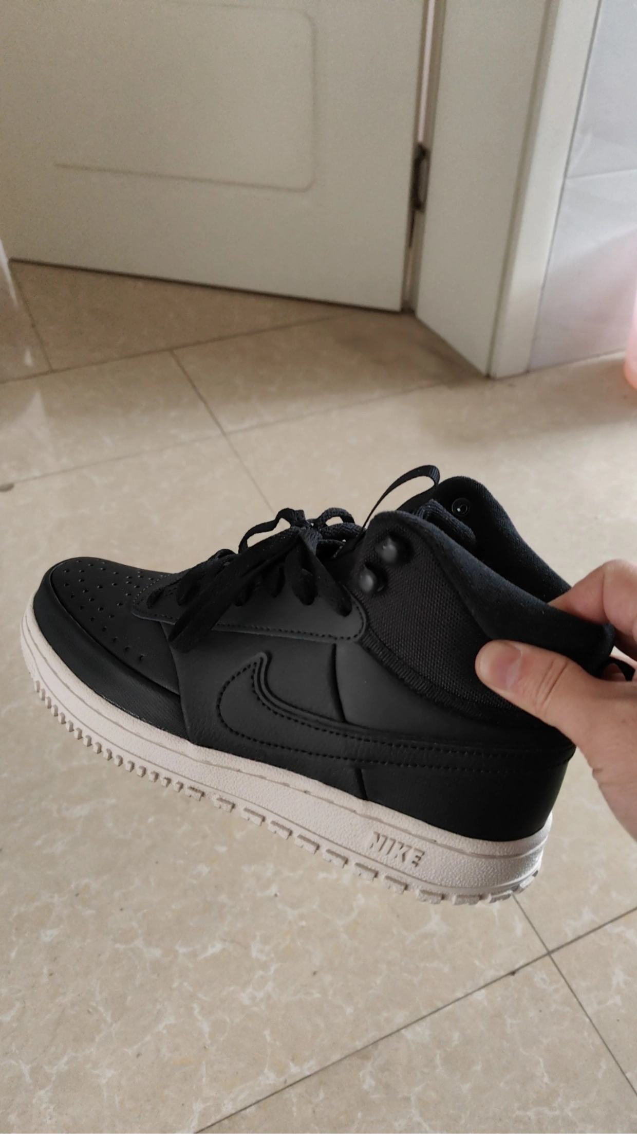 custom review-Nike Court Vision Mid Топ Скейтборд Кроссовки Мужские Черные