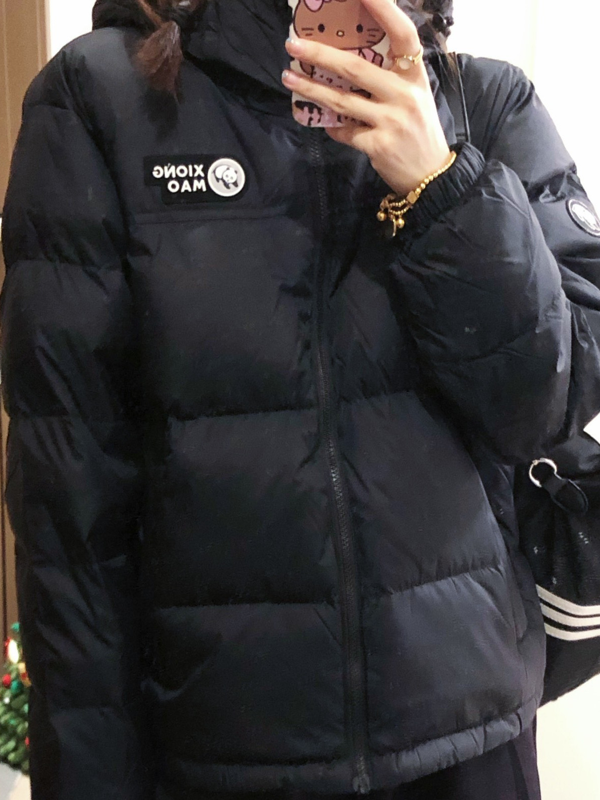 custom review-Панда Bubble Down Series С наполнителем Down Jacket Унисекс