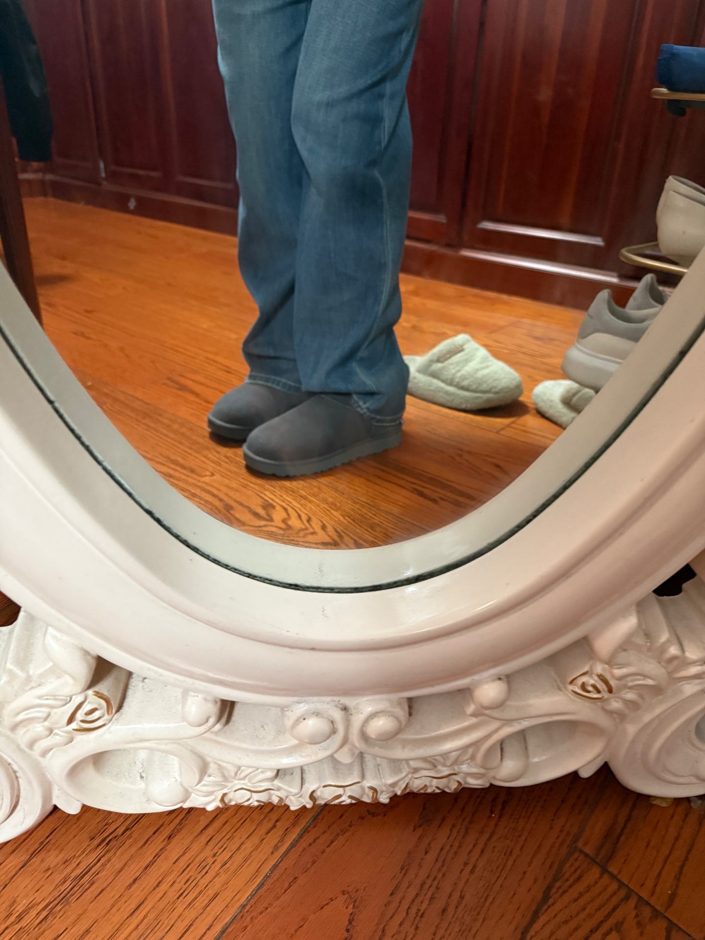 custom review-UGG CLASSIC ULTRA MINI Термостойкий противоскользящий ботинок для лодыжки (размер в длину) Снежные ботинки Женские Серый