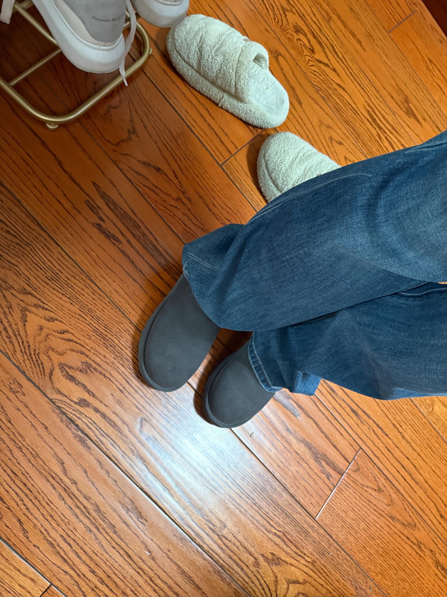 custom review-UGG CLASSIC ULTRA MINI Термостойкий противоскользящий ботинок для лодыжки (размер в длину) Снежные ботинки Женские Серый