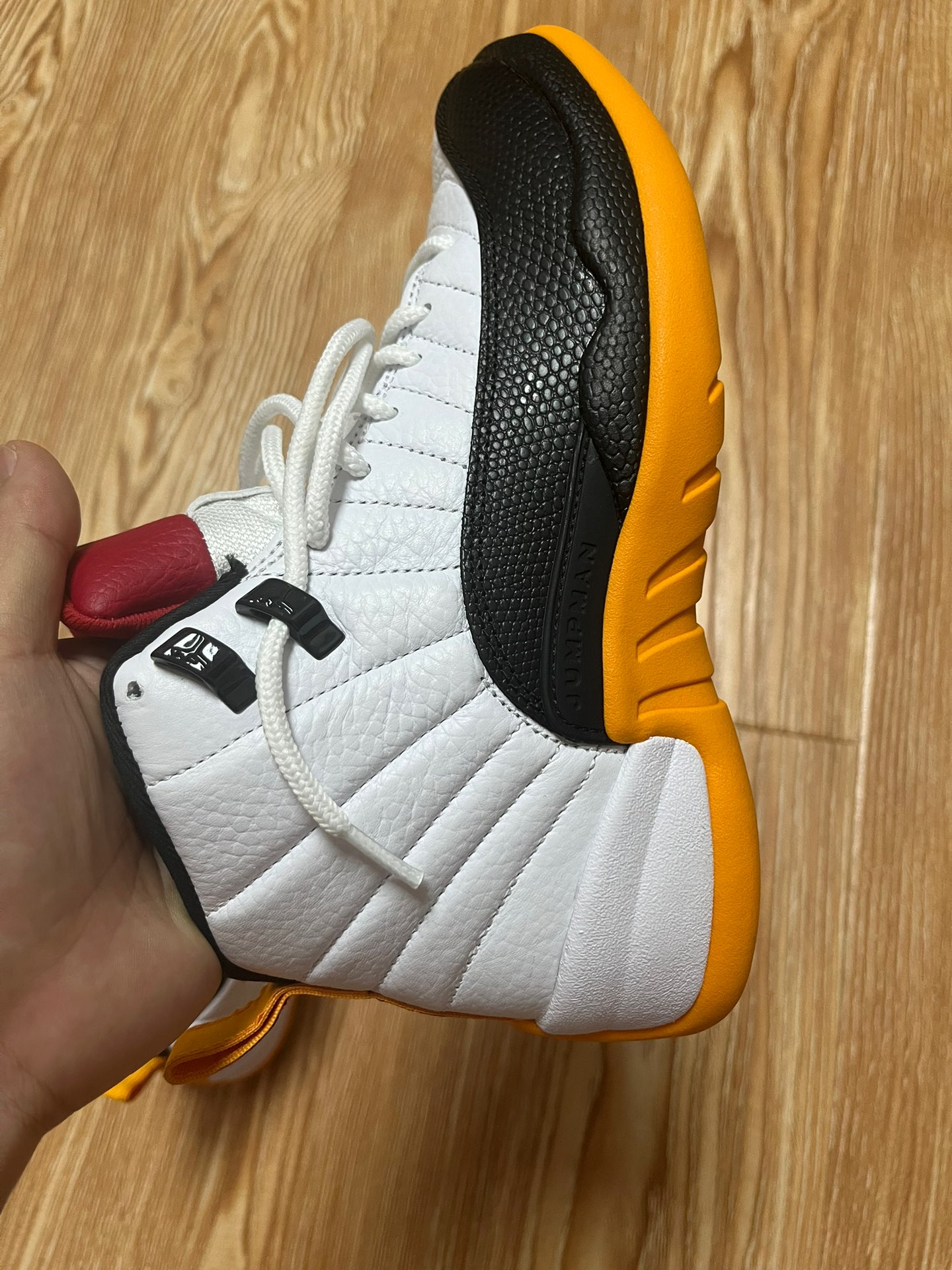 custom review-Jordan Air Jordan 12 High Топ Винтажные Баскетбольные Кроссовки Унисекс Белый