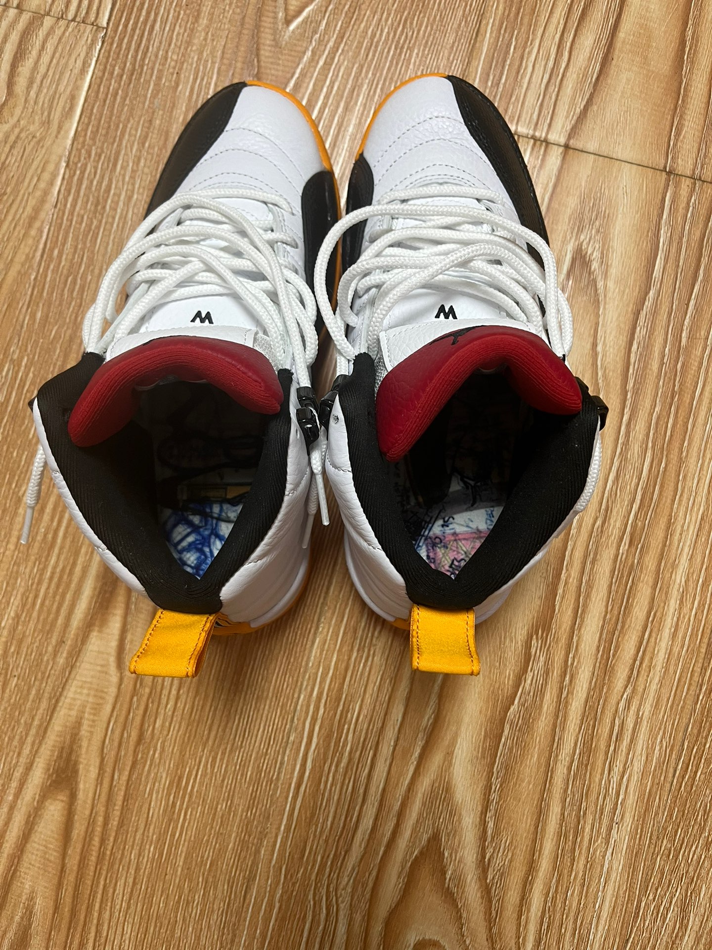 custom review-Jordan Air Jordan 12 High Топ Винтажные Баскетбольные Кроссовки Унисекс Белый