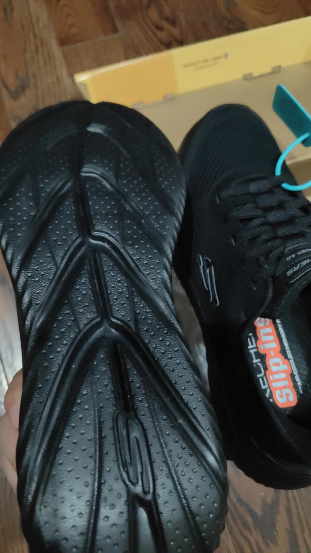 custom review-Skechers BOUNDER 2,0 Износостойкие Дышащие Низкие Беговые кроссовки Мужские Черные