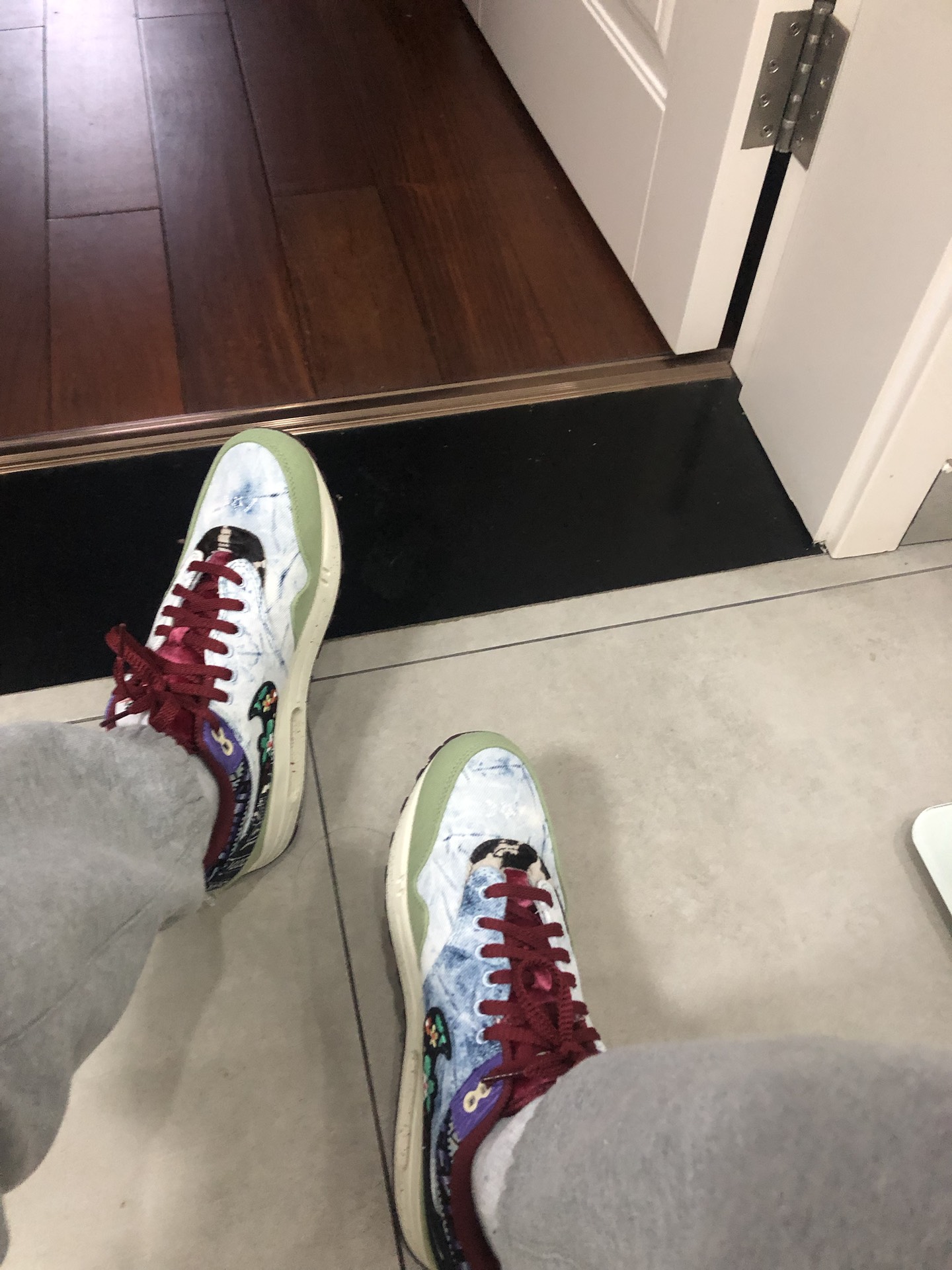 custom review-Concepts x Nike Air Max 1 Устойчивый к истиранию Низкий Топ Air Cushion Повседневные Беговые кроссовки Унисекс Синий Зеленый