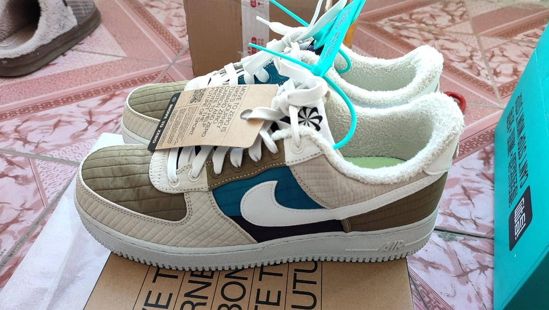 custom review-Nike Air FORCE 1 Low Топ Скейтборд Кроссовки Мужские Хаки Переработанный Материал