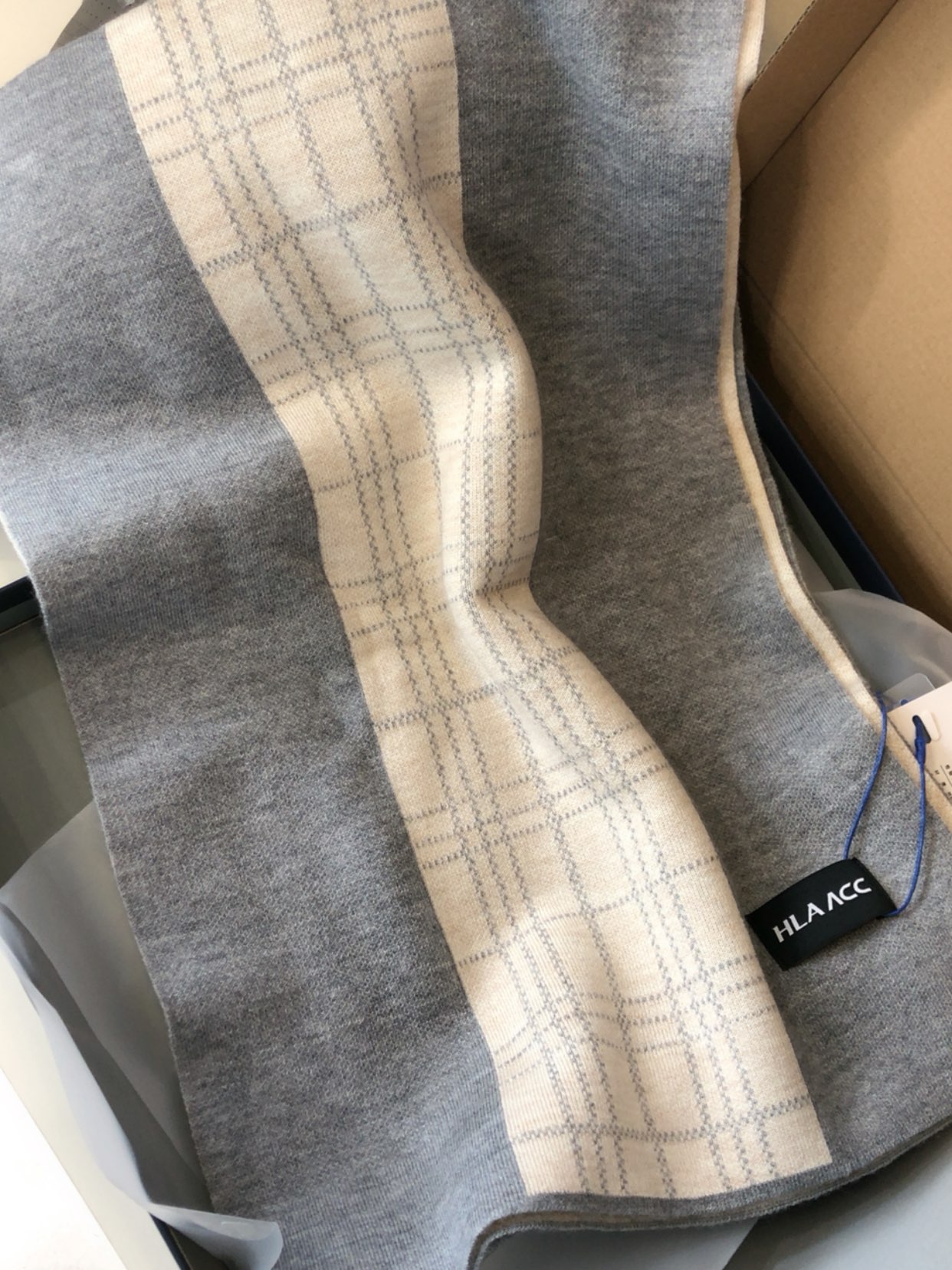 custom review-HLA Смесовая шерсть Вязаные шарфы Унисекс