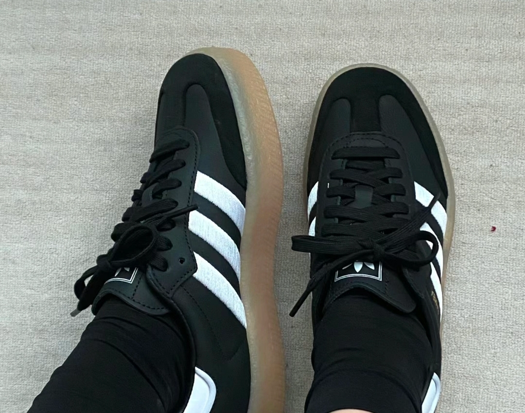 custom review-Adidas Originals SAMBAE Low Топ Скейтборд Кроссовки Женские Черный Белый