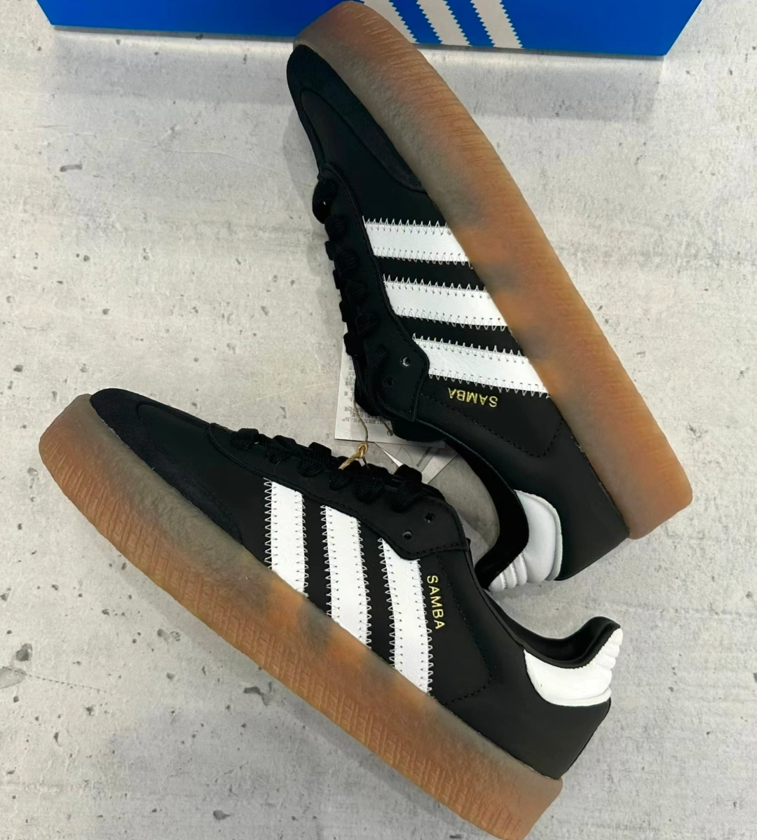 custom review-Adidas Originals SAMBAE Low Топ Скейтборд Кроссовки Женские Черный Белый