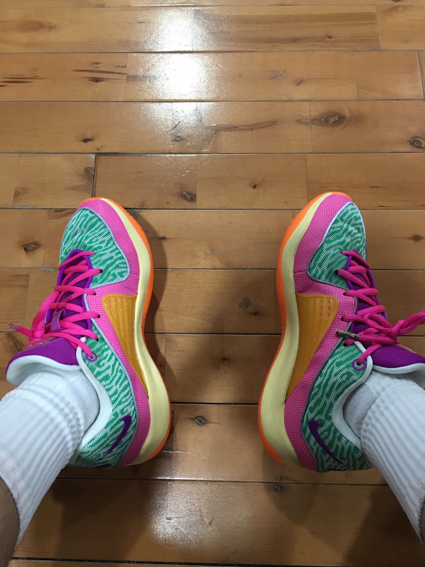 custom review-Nike KD 16 ASW EP All Star Low Топ Баскетбольные кроссовки Мужской Зеленый розовый Азиатская версия