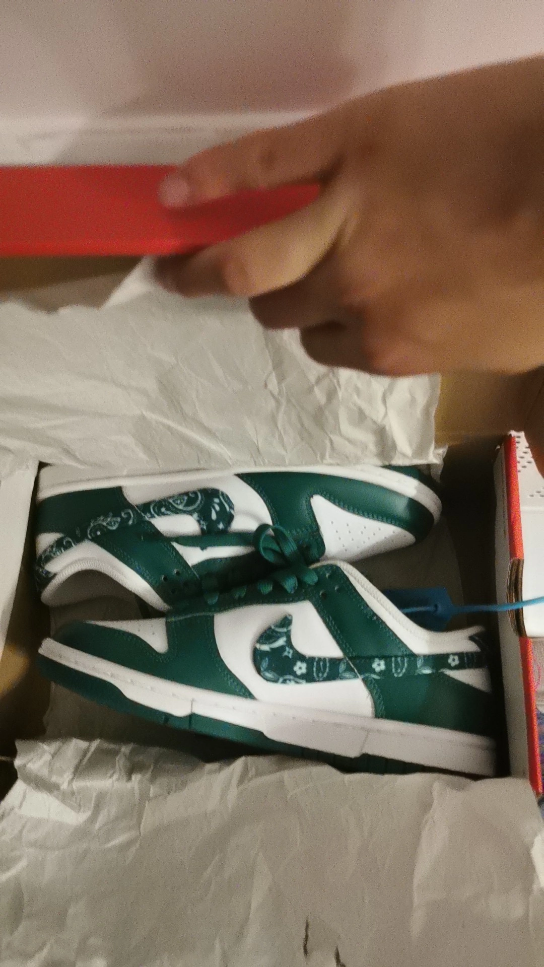 custom review-Nike Dunk Low 'Green Paisley' Women's