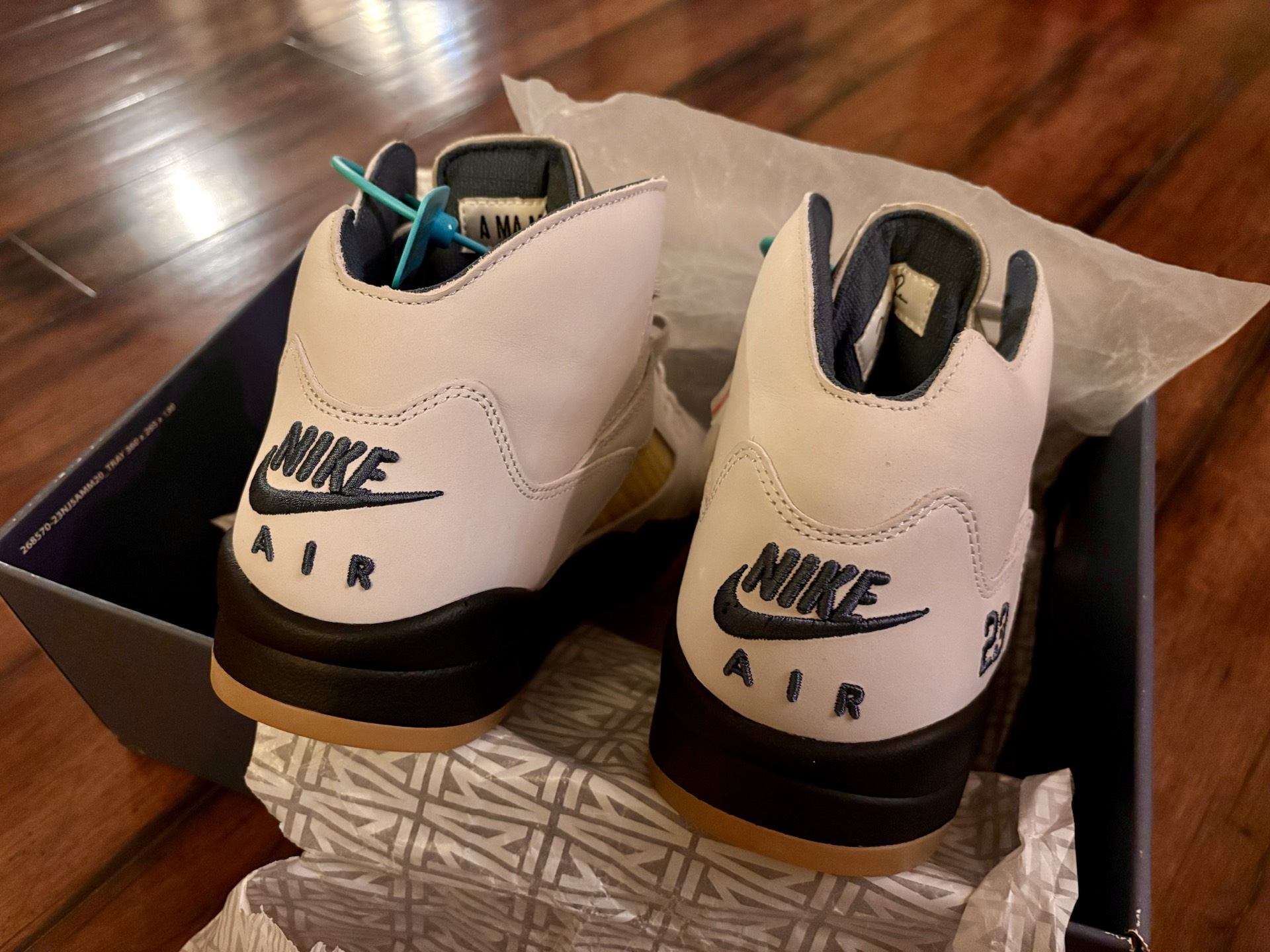 custom review-Air Jordan 5 X A Ma Maniere 'Photon Dust' Women's