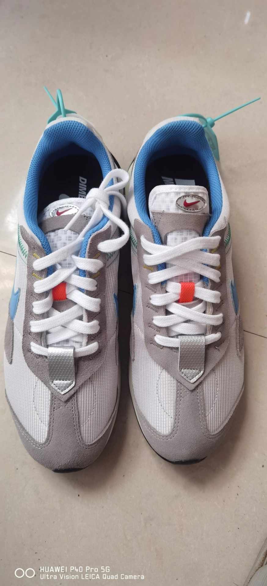 custom review-Nike Air Max Pre Day Устойчивый к истиранию Низкий Топ Повседневная обувь Унисекс Серый Синий