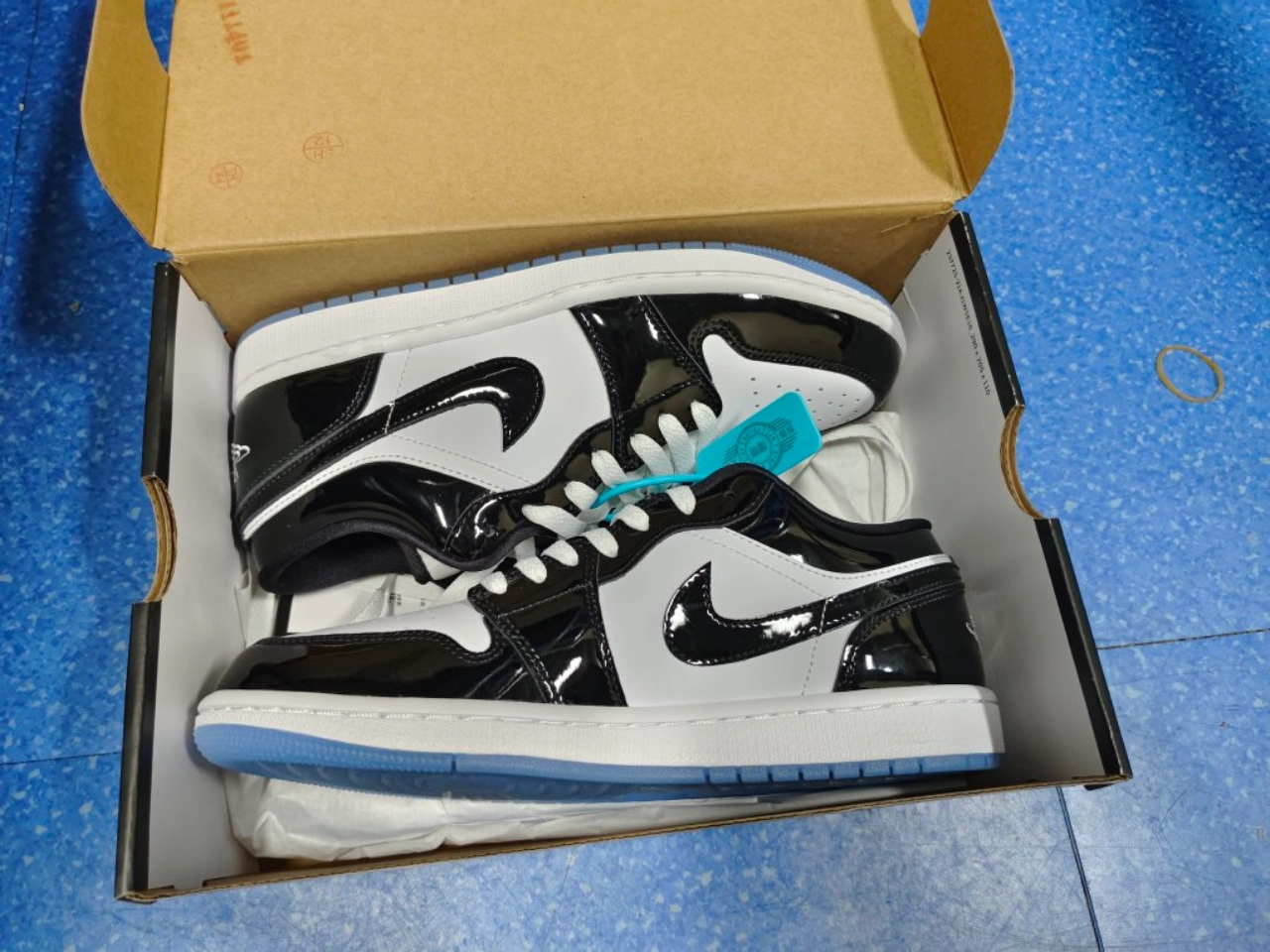 custom review-Jordan Air Jordan 1 Low 'Concord' Low Топ Винтажные баскетбольные кроссовки Мужской Белый черный
