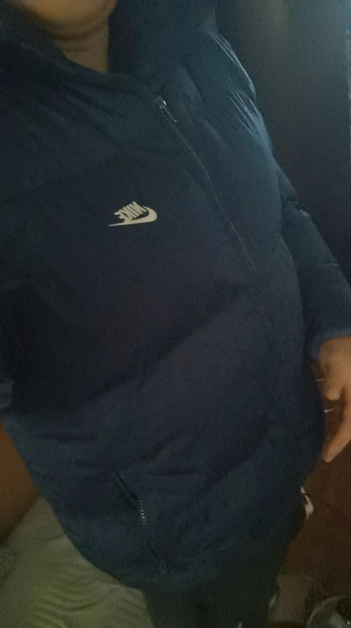 custom review-nike Куртка Мужская Темно-Синяя