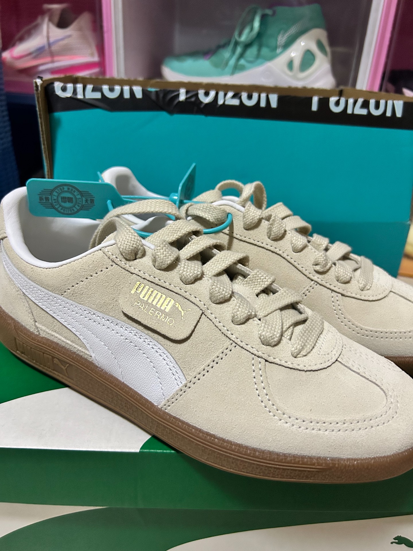 custom review-PUMA Palermo Устойчивые к истиранию низкие кроссовки для скейтбординга унисекс бежевые
