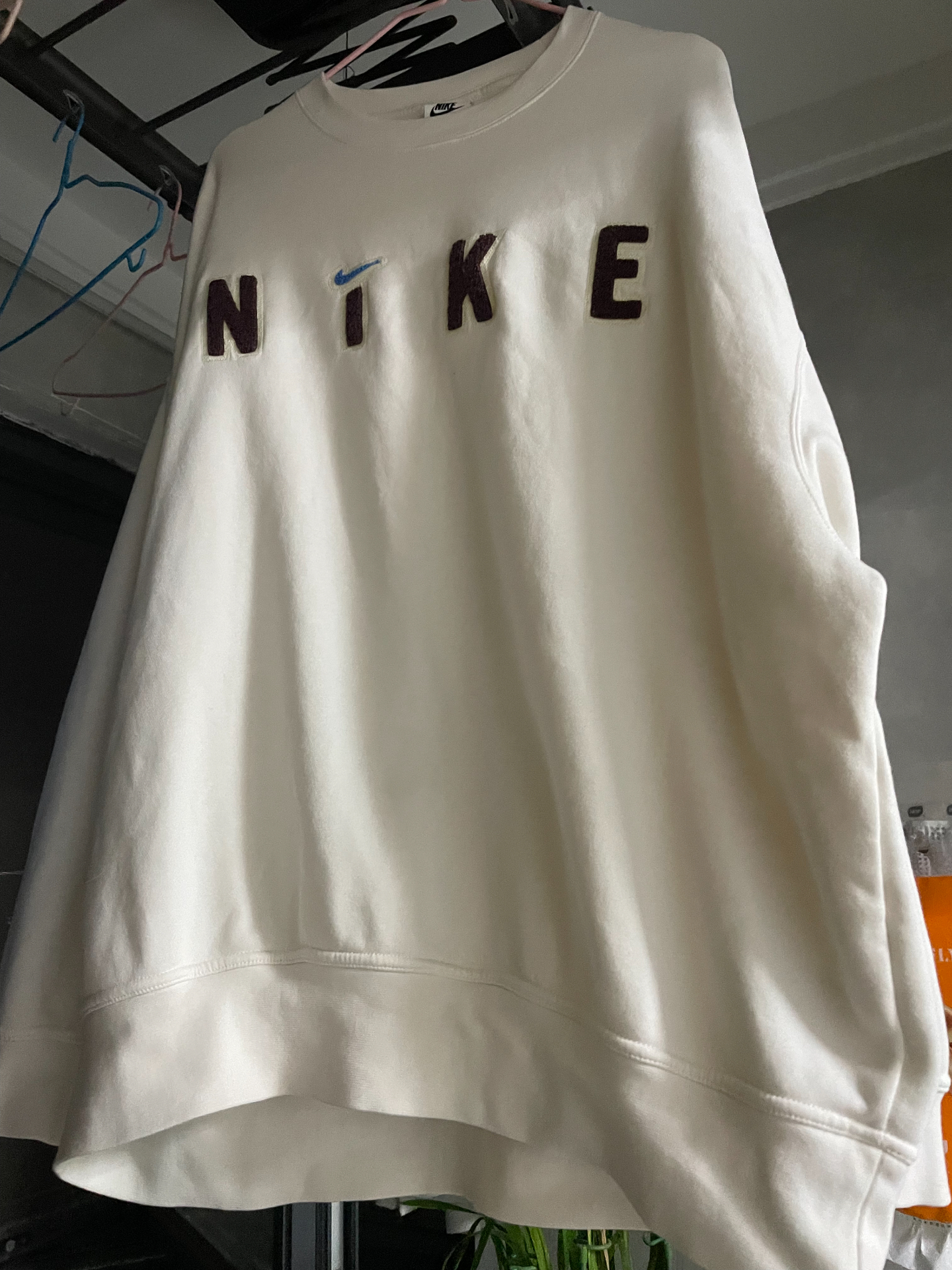 custom review-NIKE Бежевые Женские Свитшоты